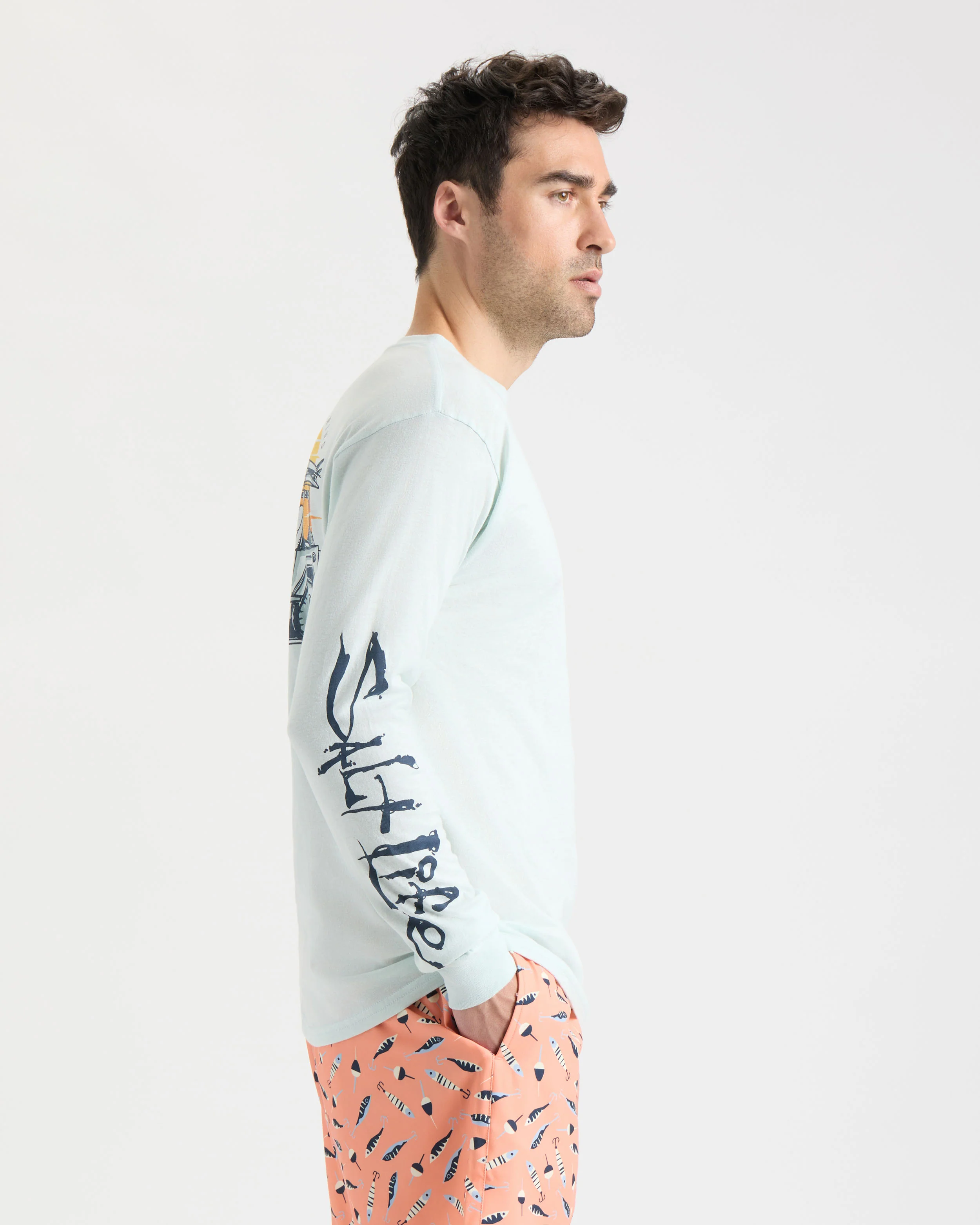 Men's 4 Wheel Fishin' Long Sleeve Shirt - Image 4