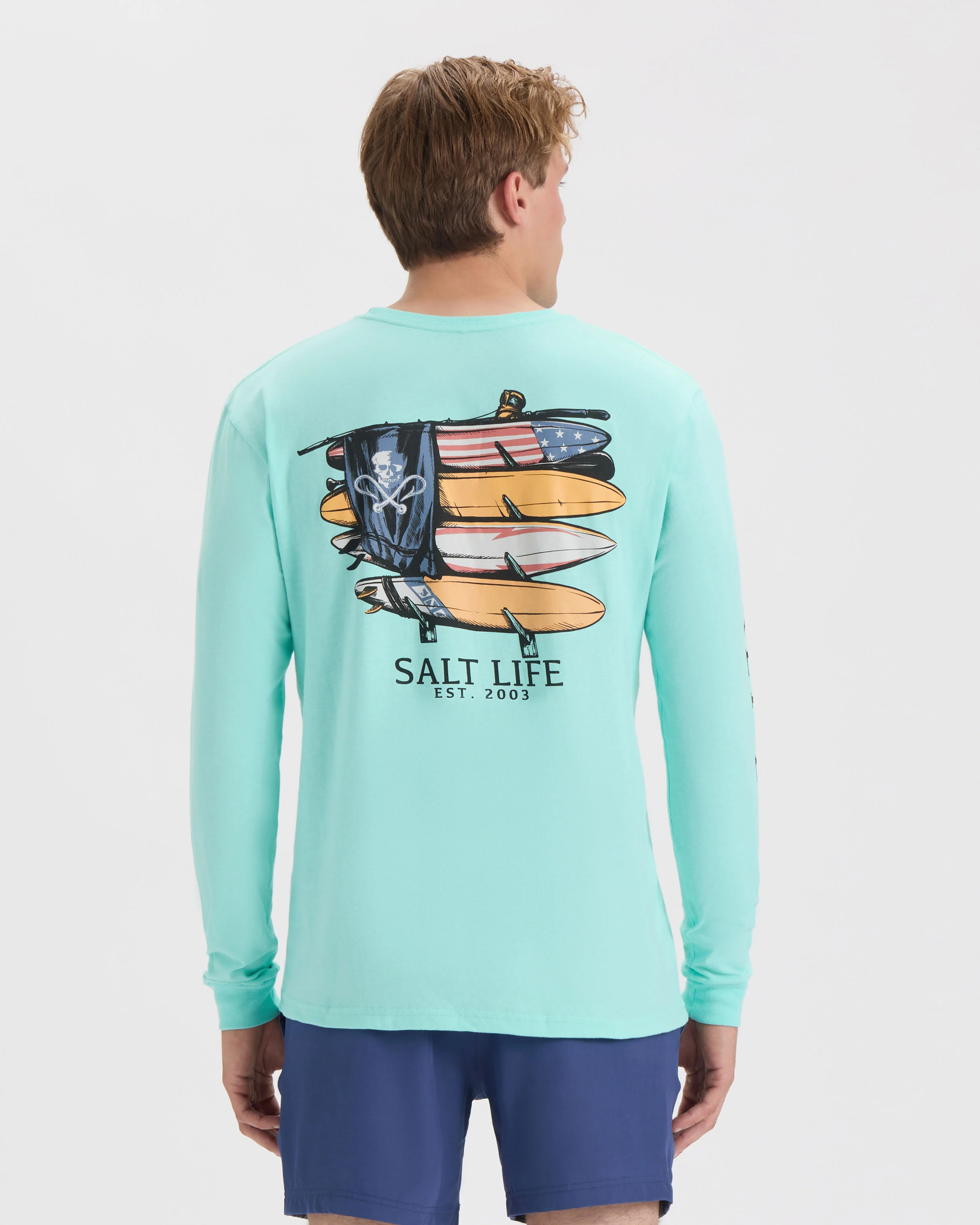 Men's American Quiver Long Sleeve Shirt - Image 4