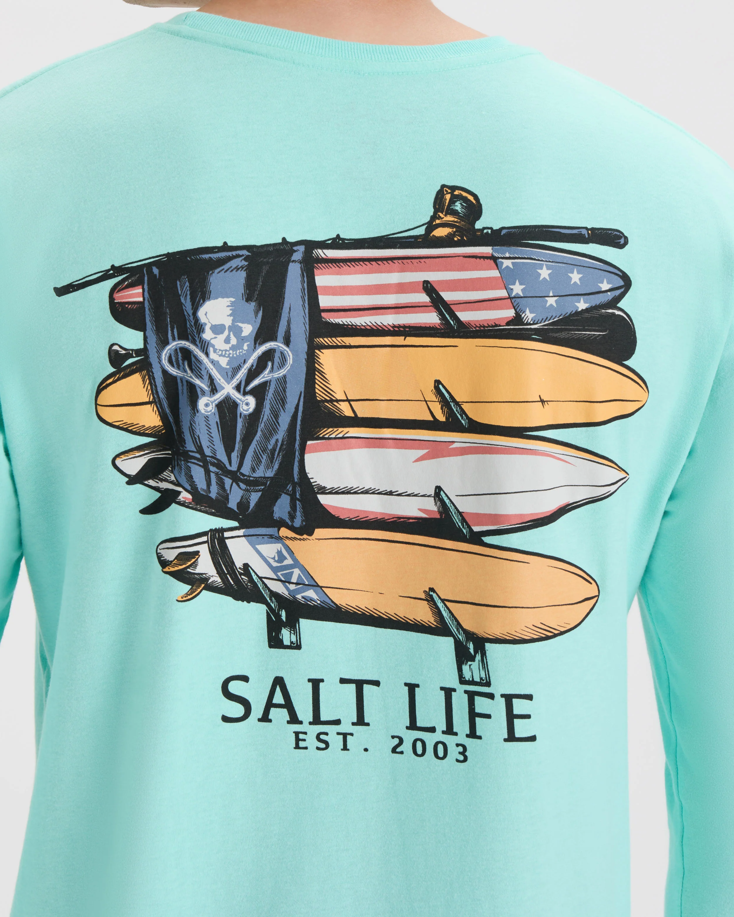 Men's American Quiver Long Sleeve Shirt - Image 5