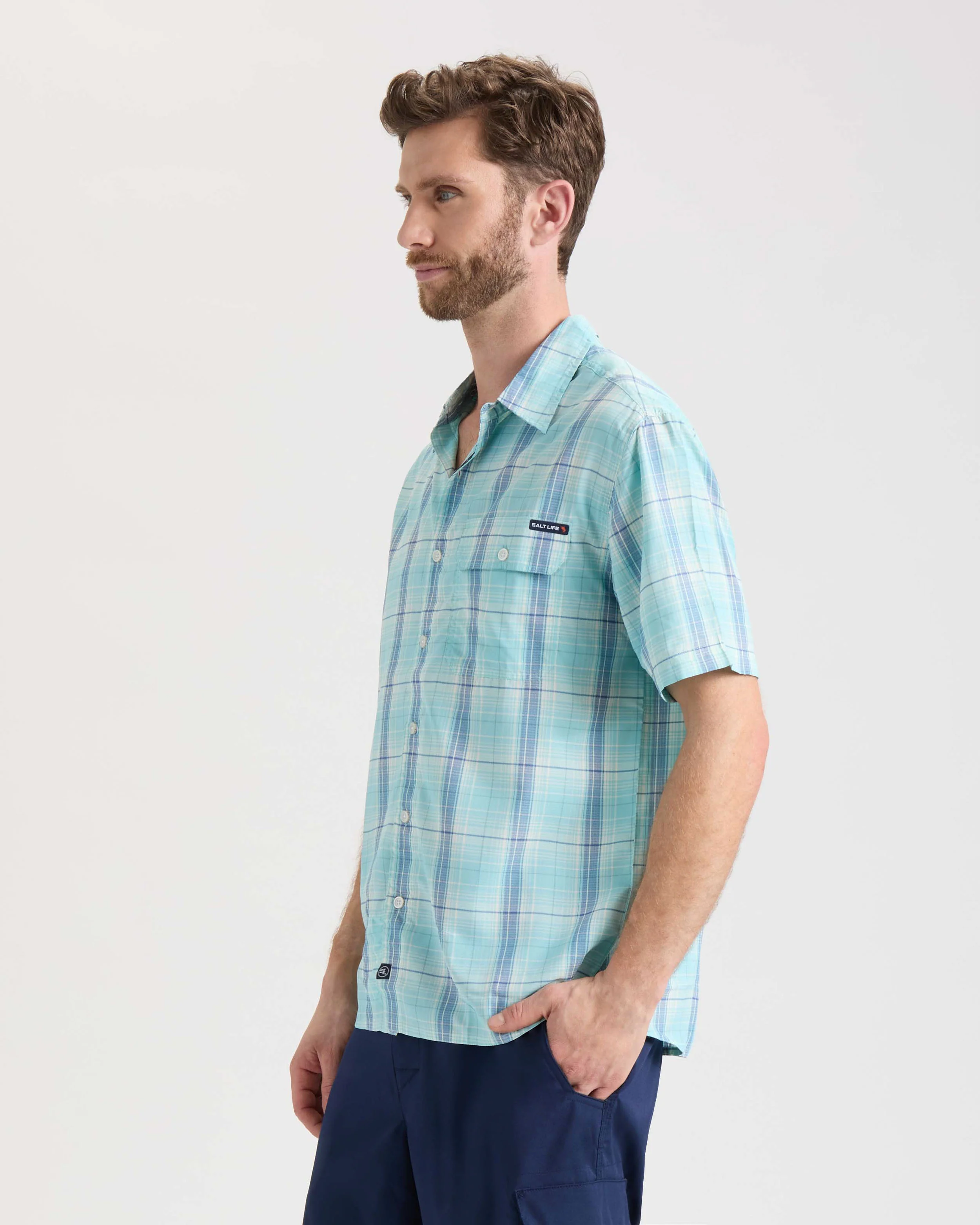 Men's Baitcaster SLX Performance Short Sleeve Shirt - Image 4