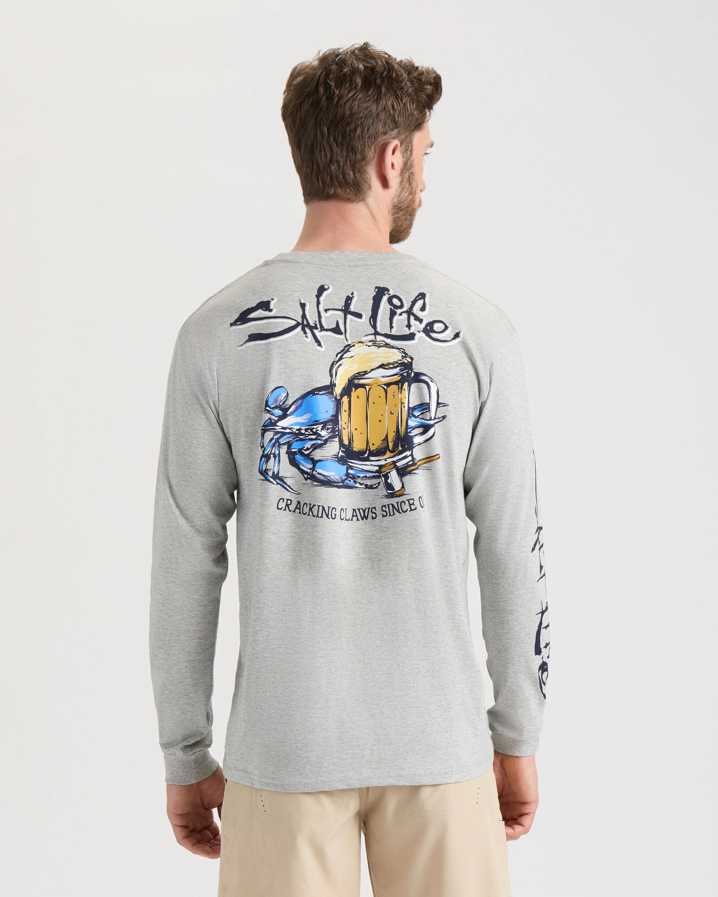 Men's Bushel N' Beers Long Sleeve Shirt - Image 3