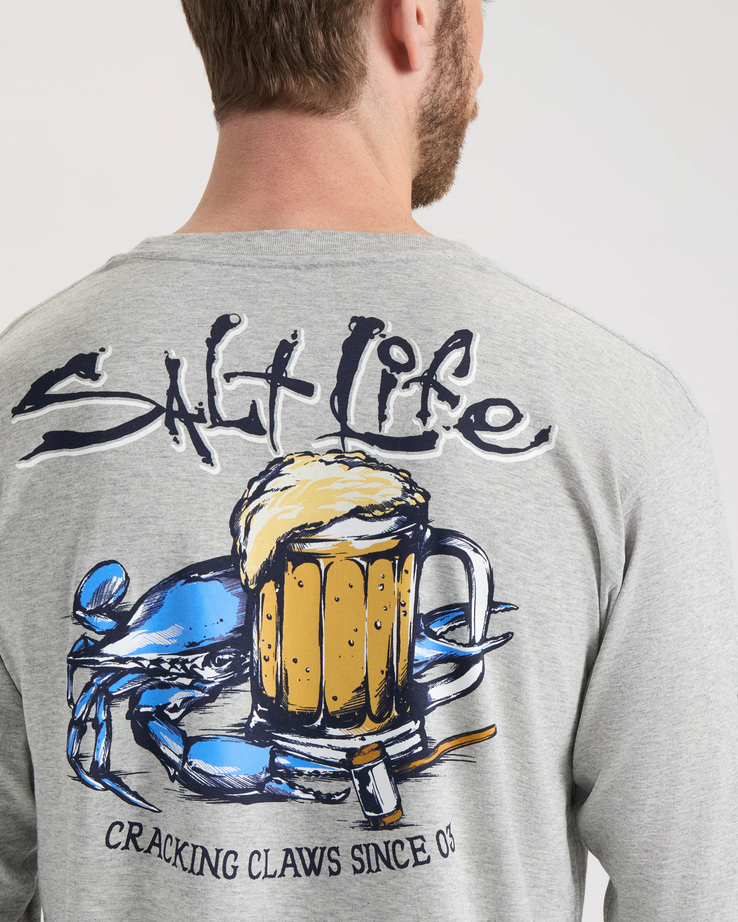 Men's Bushel N' Beers Long Sleeve Shirt - Image 5