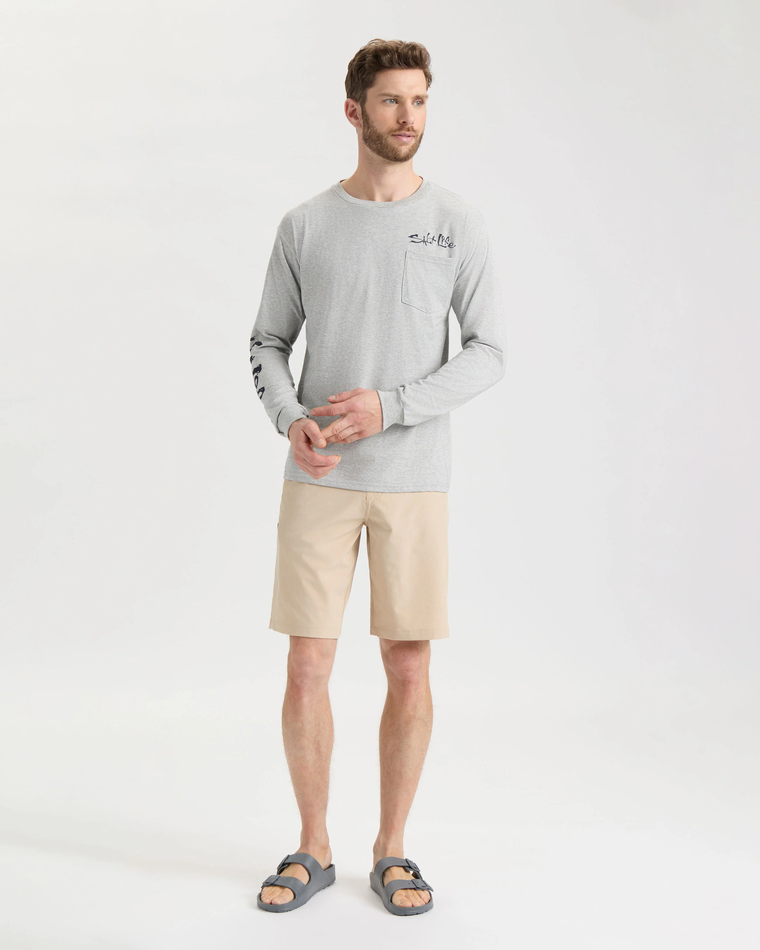 Men's Bushel N' Beers Long Sleeve Shirt - Image 6
