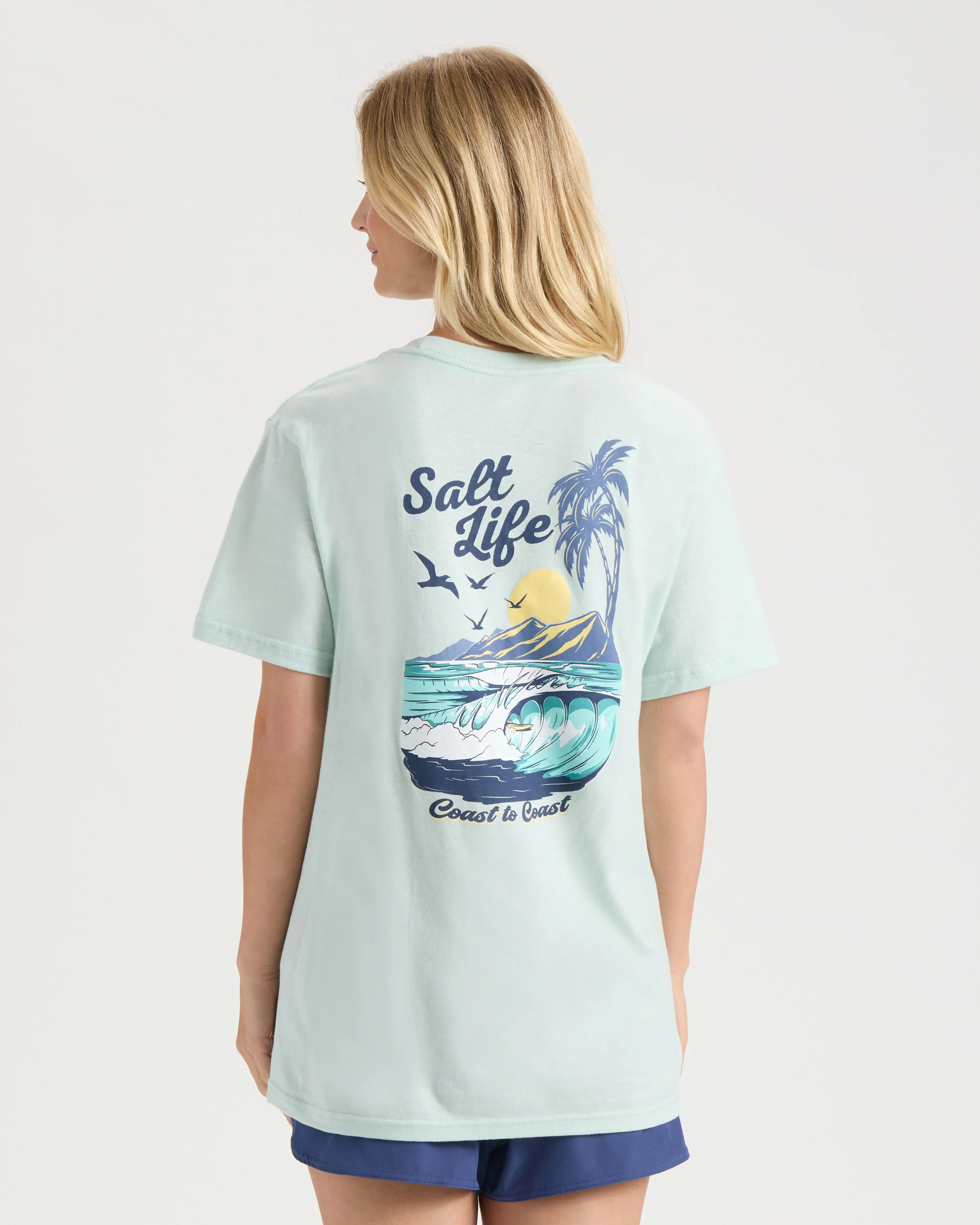 Women's Coastal Break V-neck Tee - Image 3