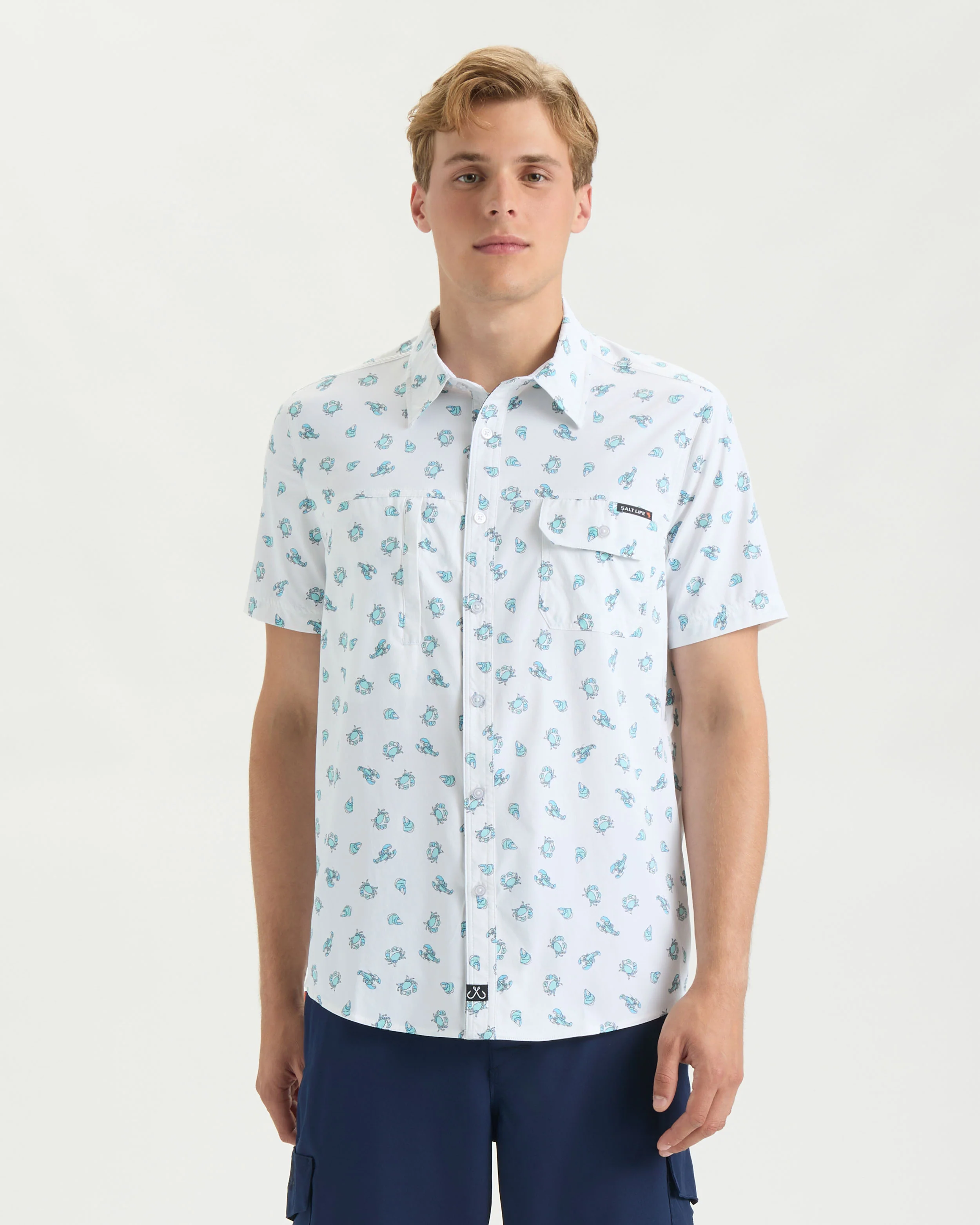 Men's Crustacean Life Woven Shirt - Image 8