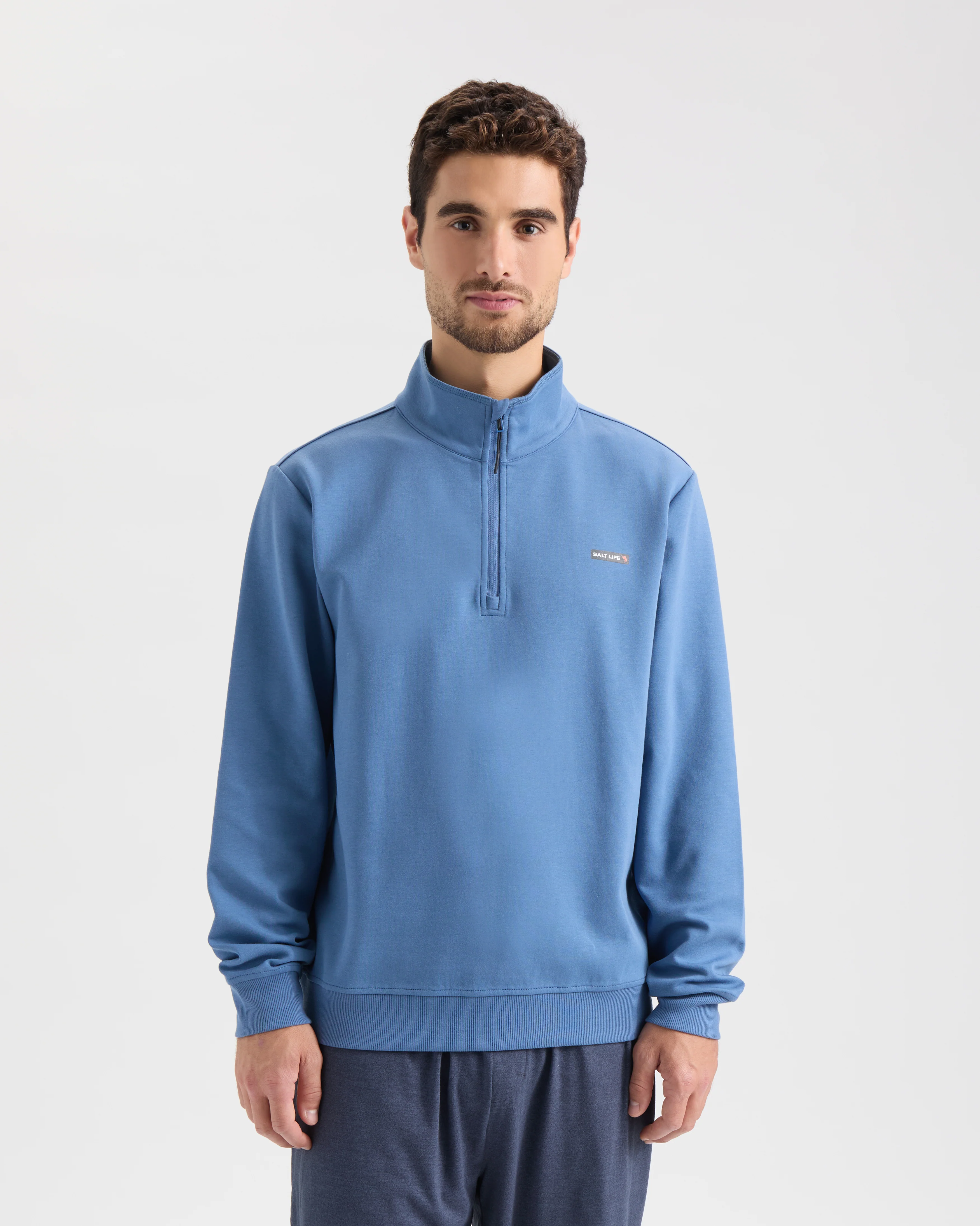 Men’s Dorsal Performance Scuba Mock Neck Pullover - Image 2