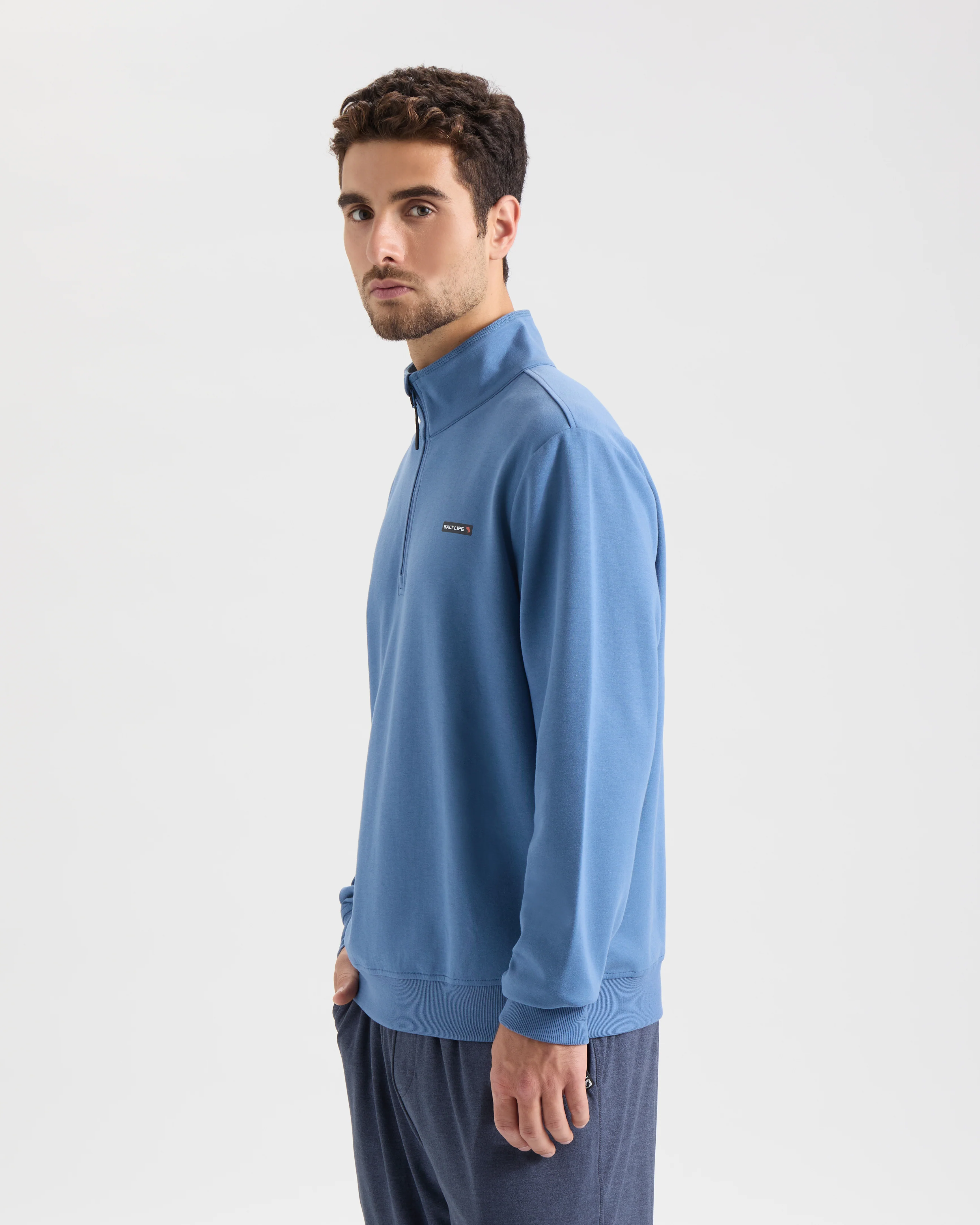 Men’s Dorsal Performance Scuba Mock Neck Pullover - Image 3