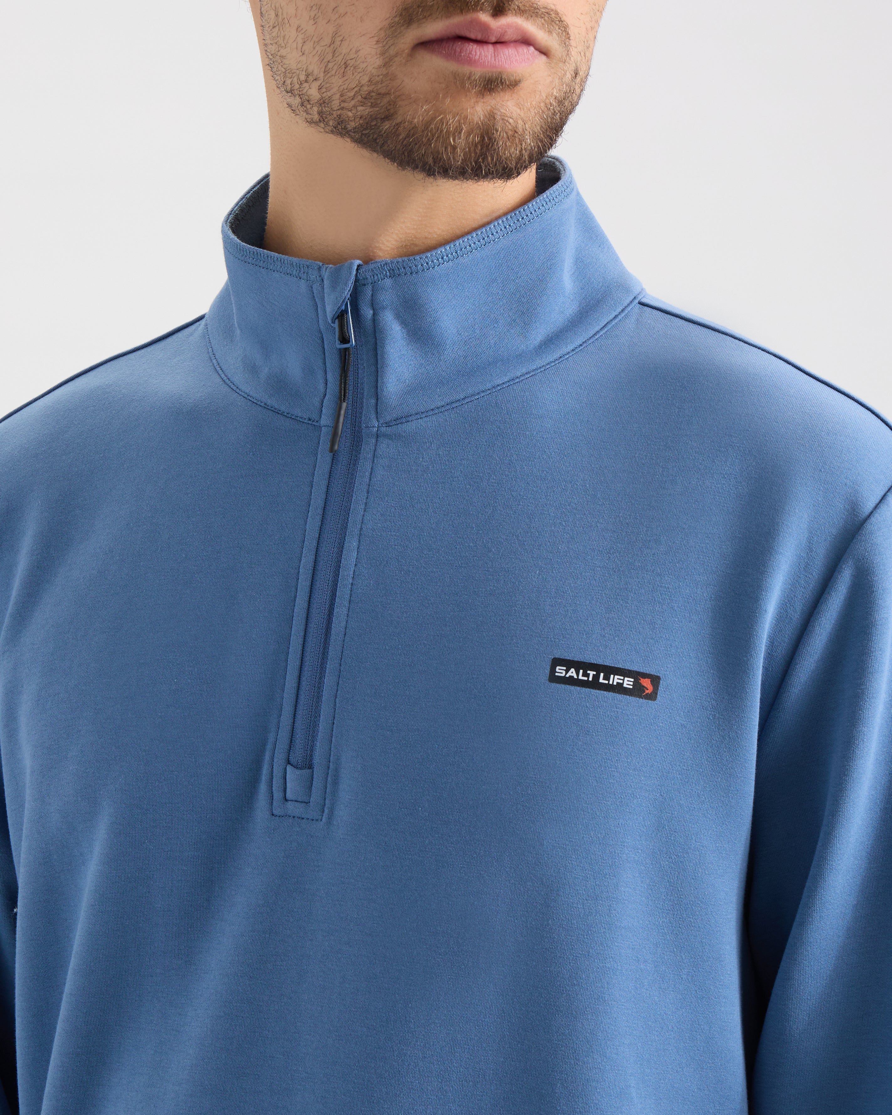 Men’s Dorsal Performance Scuba Mock Neck Pullover - Image 5