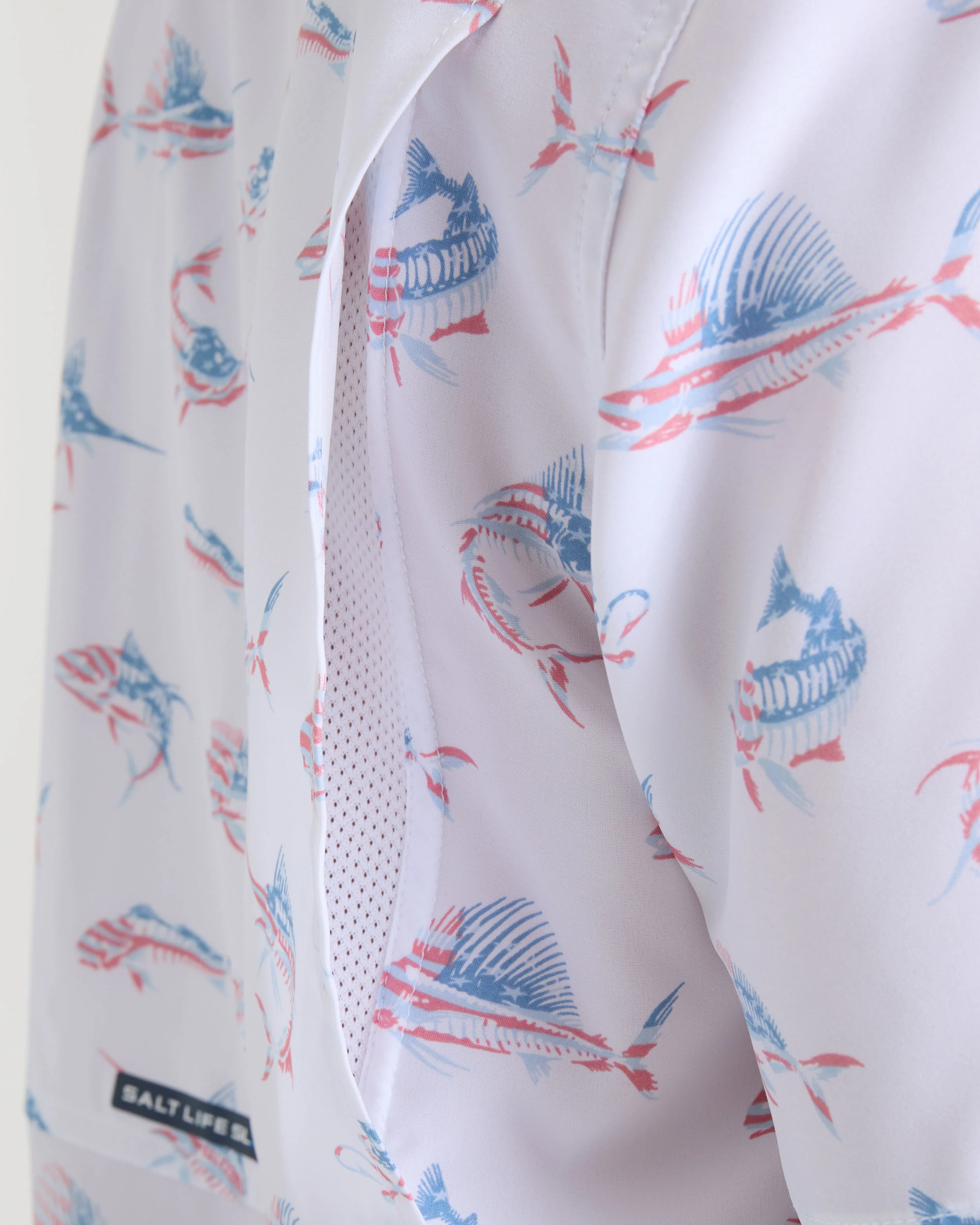 Men's Fish N' Bones Americana SLX Performance Short Sleeve Shirt - Image 5