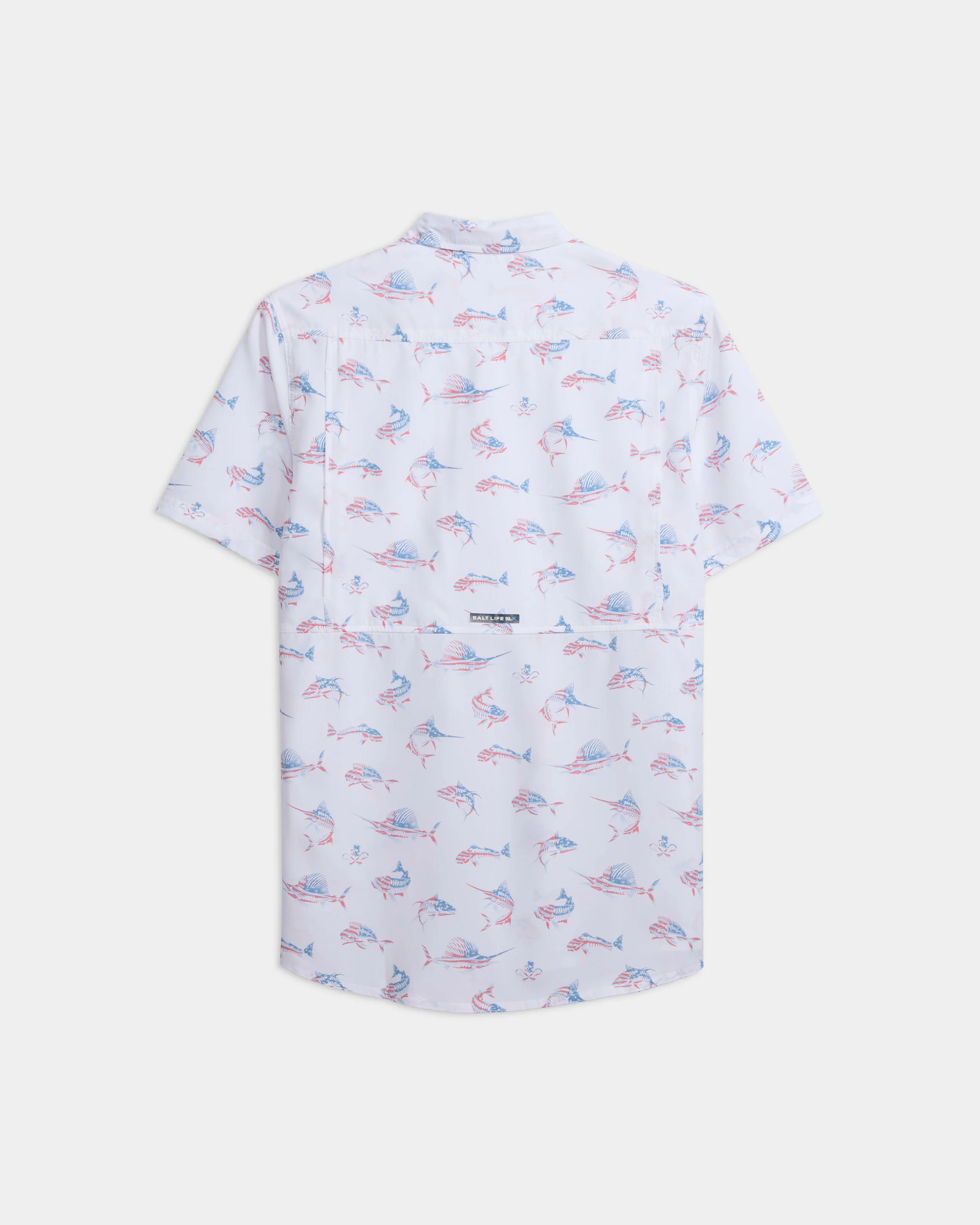 Men's Fish N' Bones Americana SLX Performance Short Sleeve Shirt - Image 8