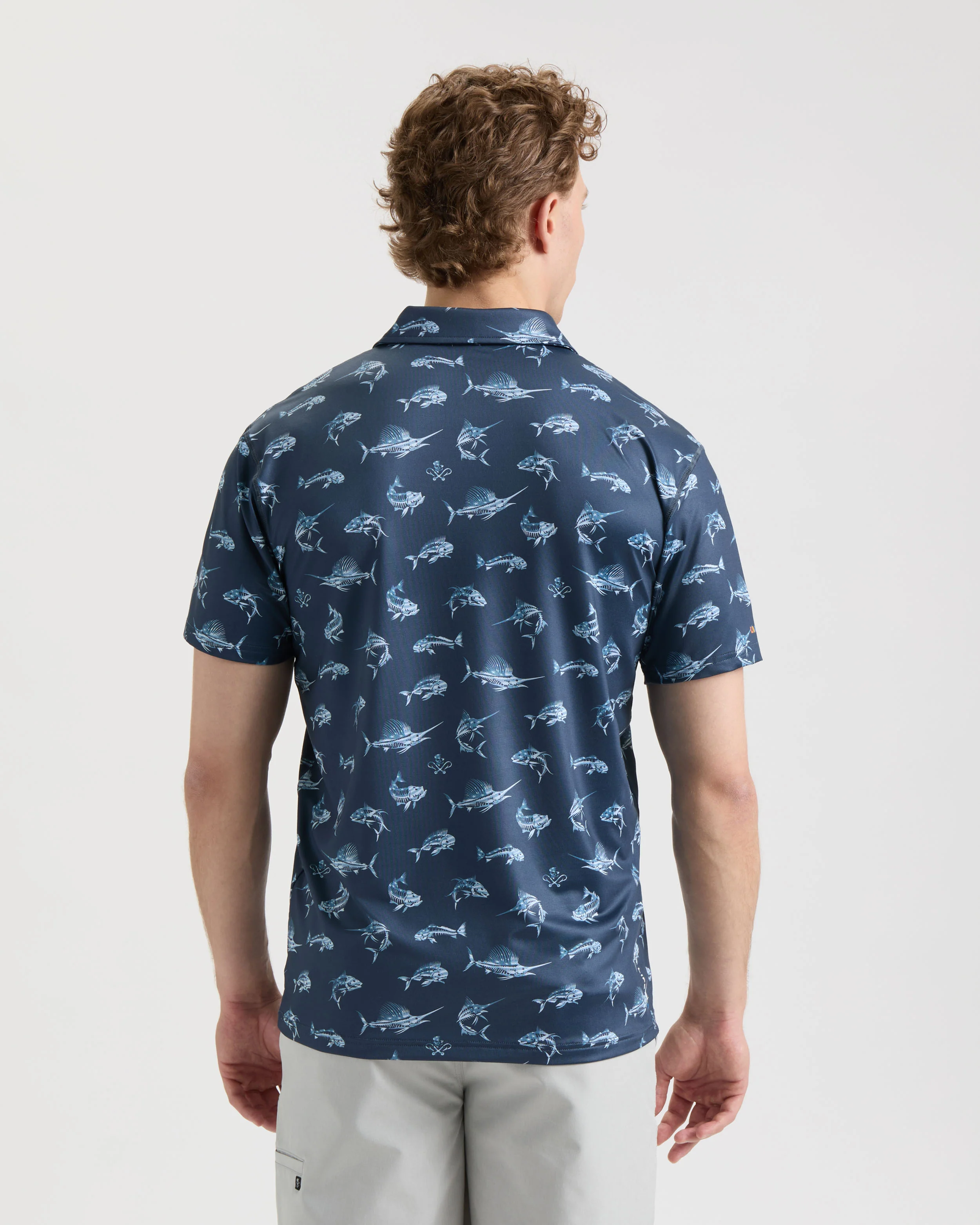 Men's Fish N' Bones Americana SLX Performance Polo - Image 5