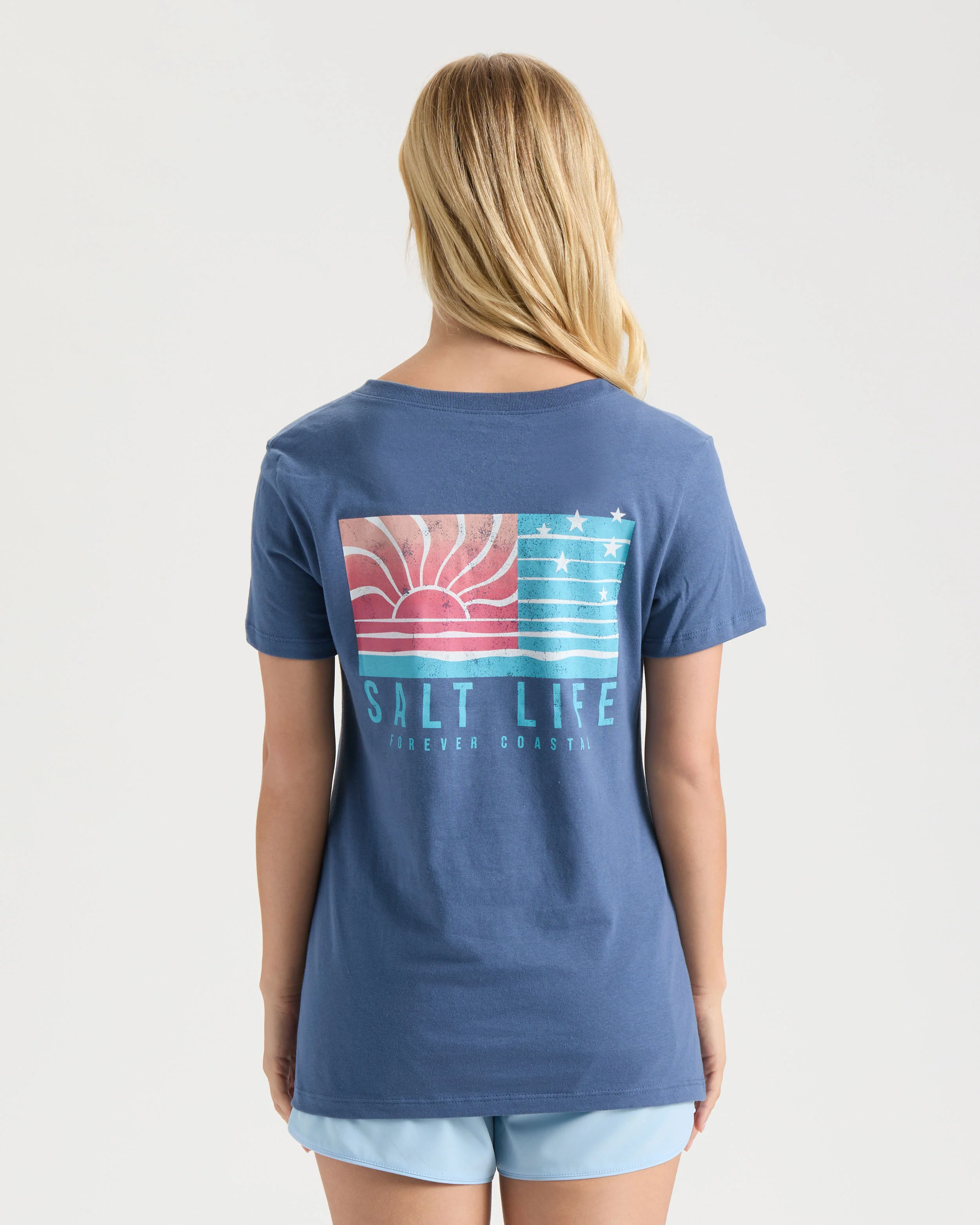 Women's Forever Coastal V-neck Tee - Image 3