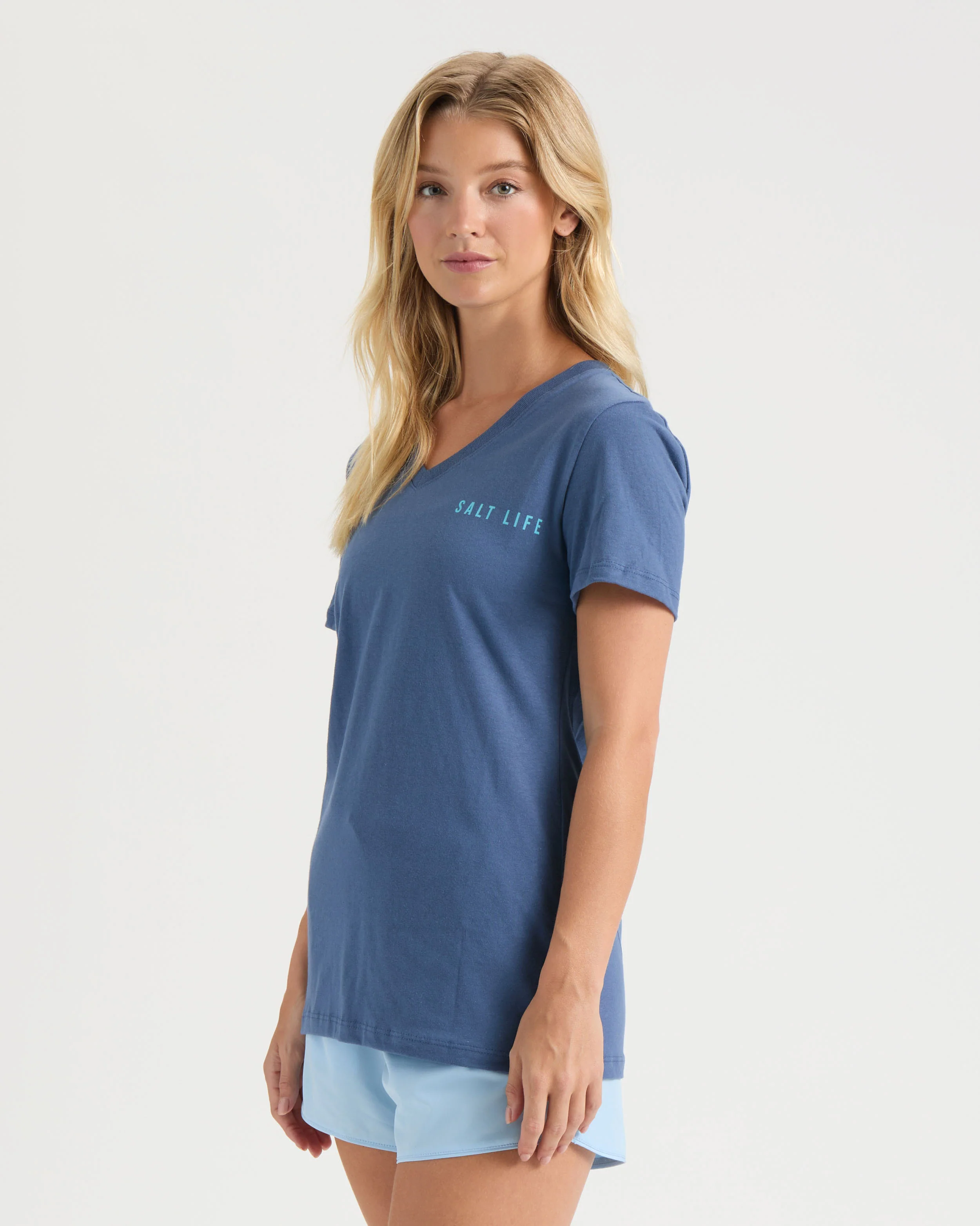 Women's Forever Coastal V-neck Tee - Image 4