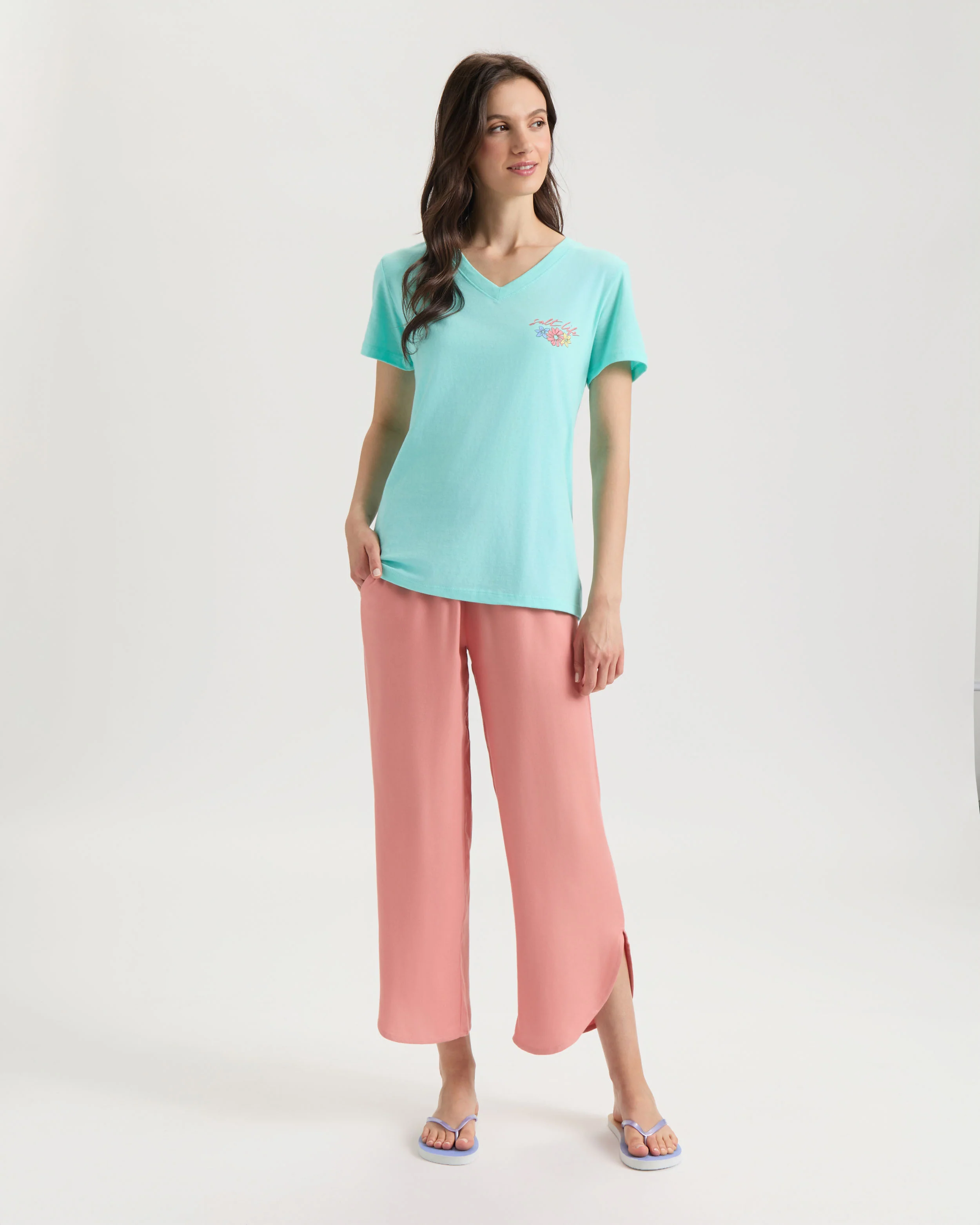 Women's Honu V-Neck Short Sleeve Shirt - Image 6