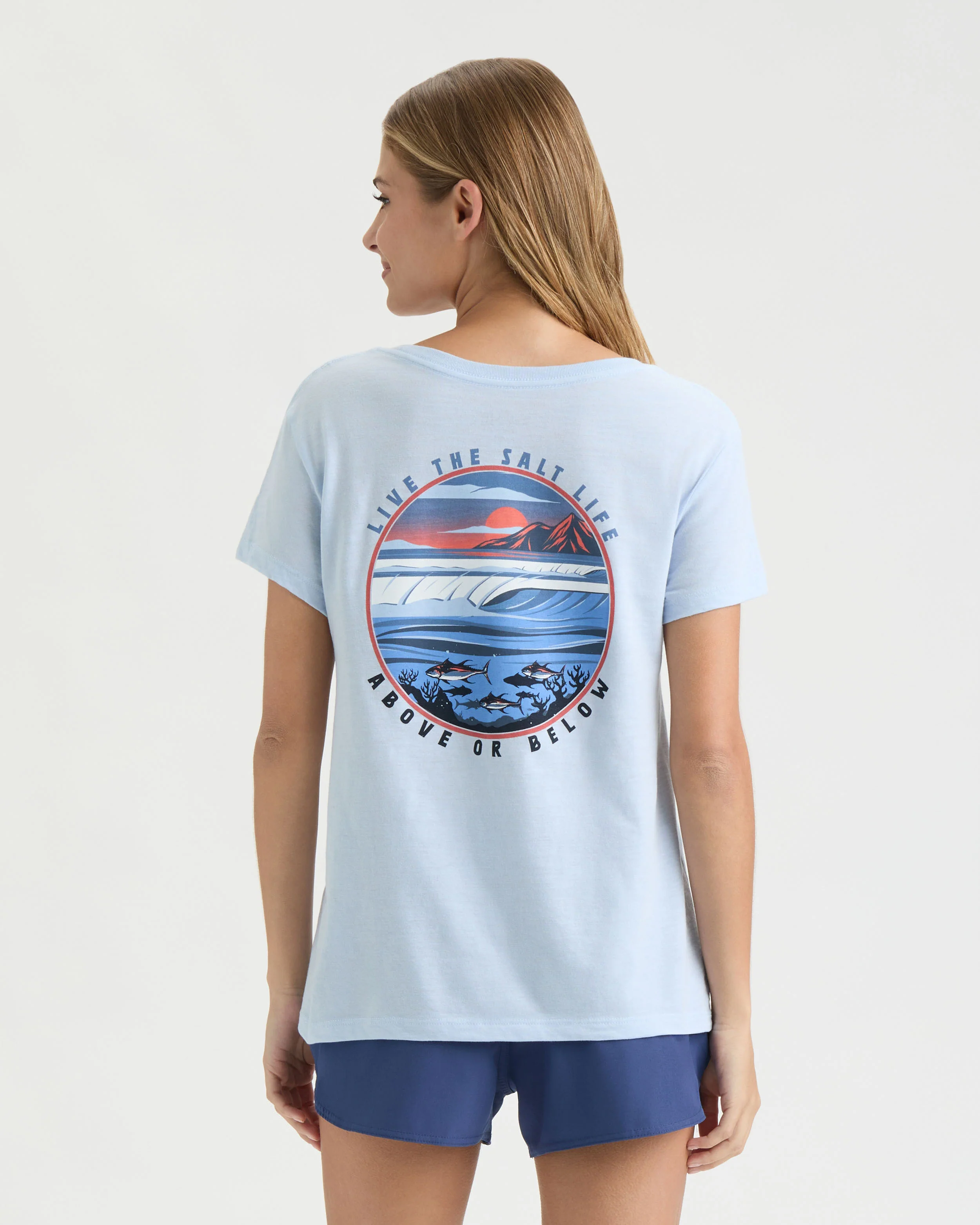 Women's Live Above or Below Short Sleeve Tee - Image 5