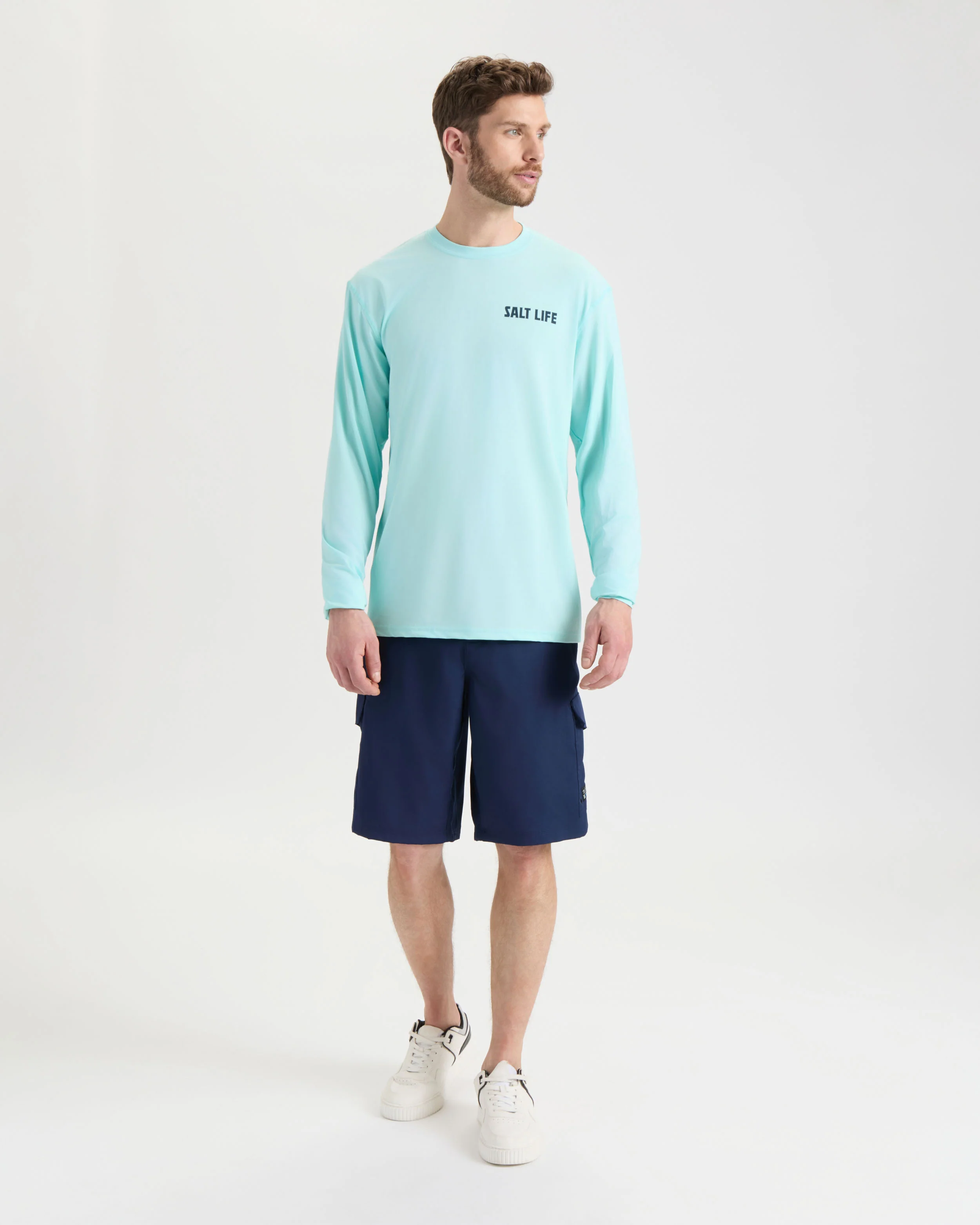 Men's Live Above Or Below SLX Performance Long Sleeve Shirt - Image 6