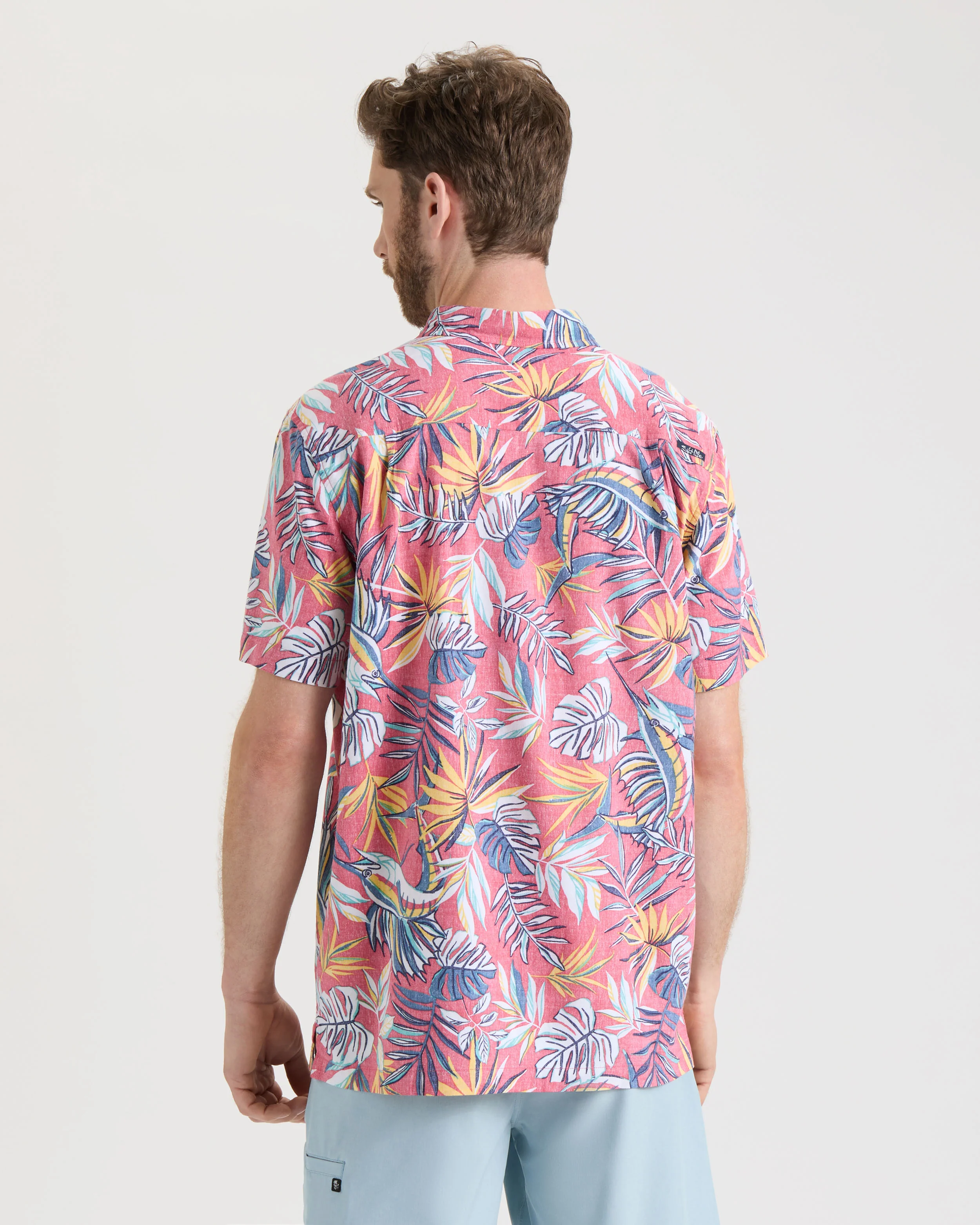 Men's Lush Canopy Woven Short Sleeve Shirt - Image 4