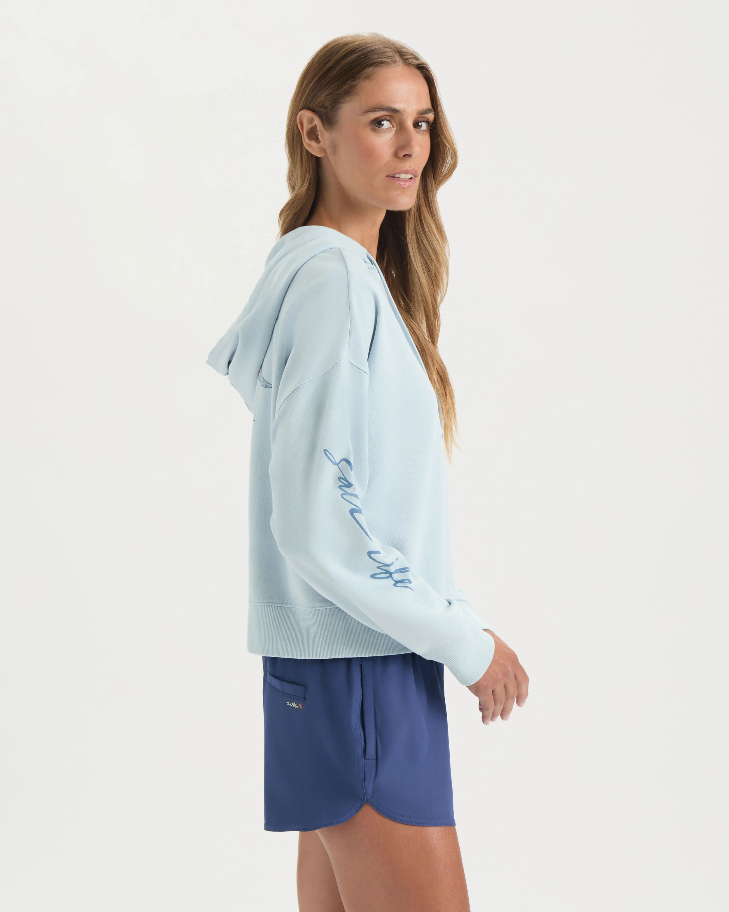 Women’s Mahi Bloom Cropped Hoodie - Image 3
