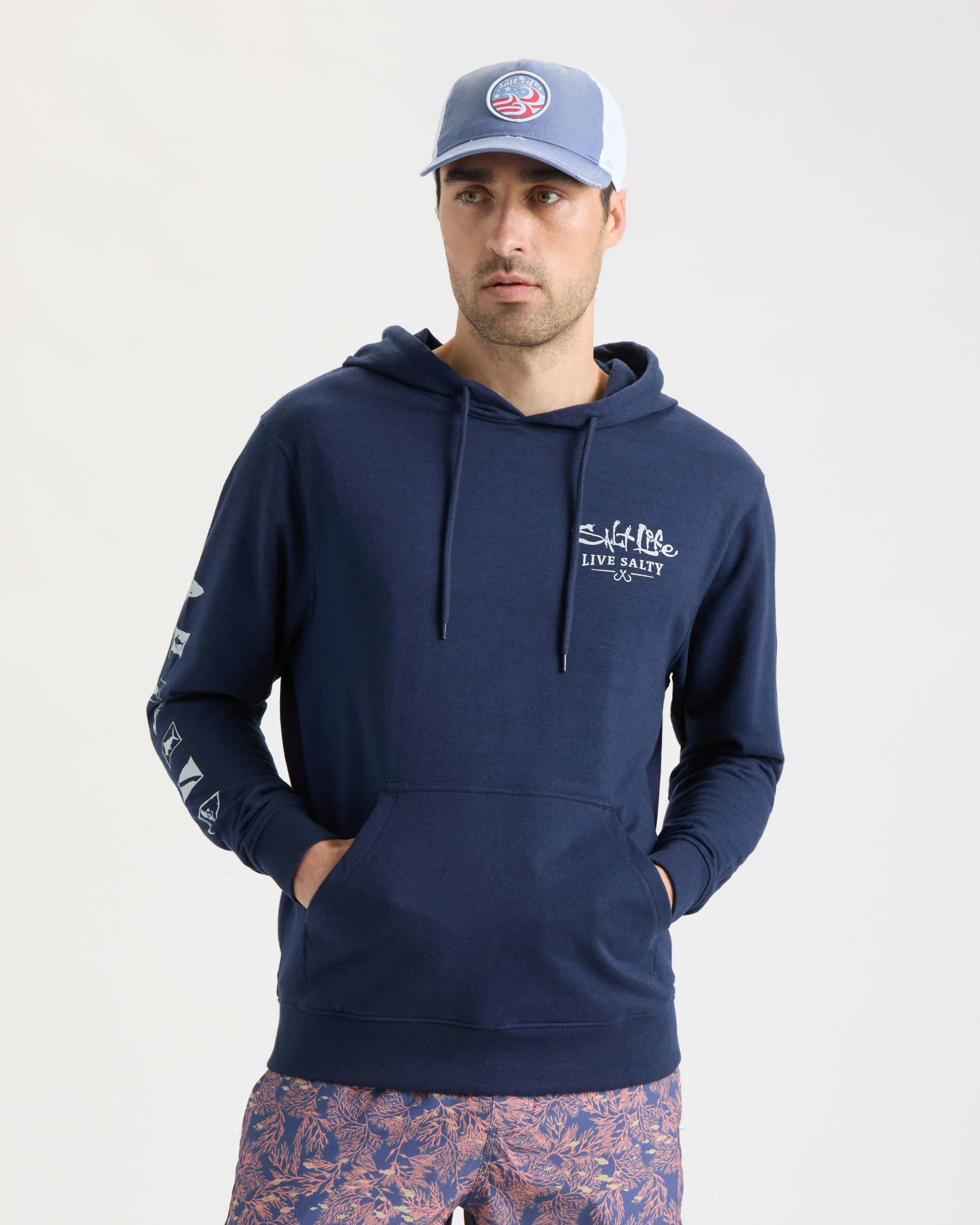 Men's Ocean Kin French Terry Pullover Hoodie - Image 3