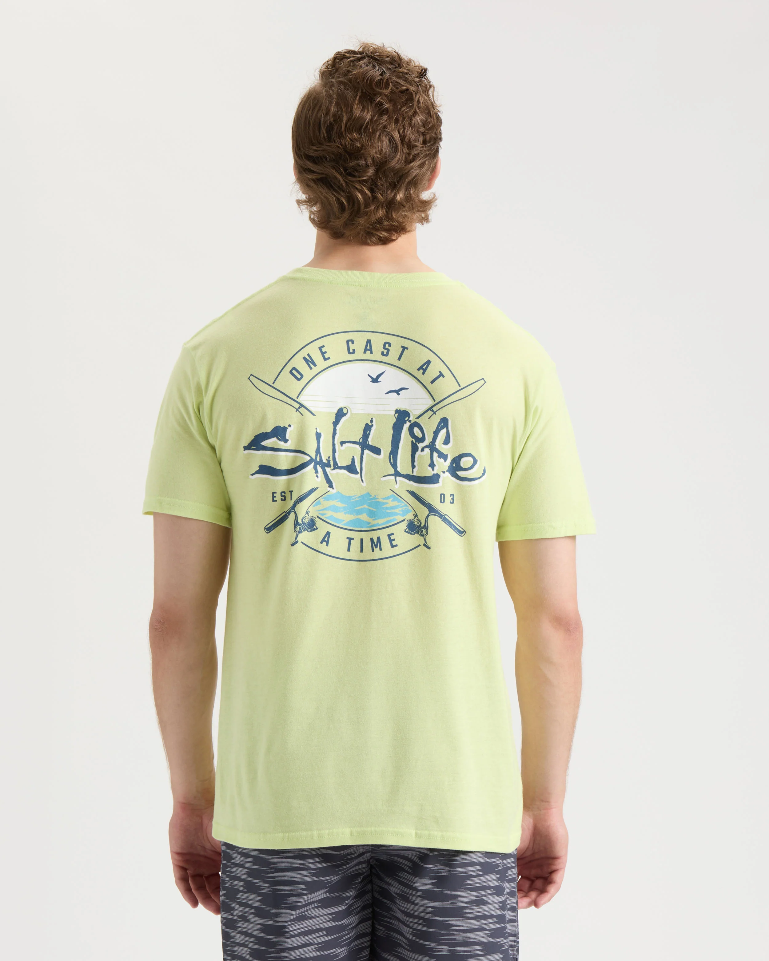 Men's One Cast at a Time Short Sleeve Tee - Image 3