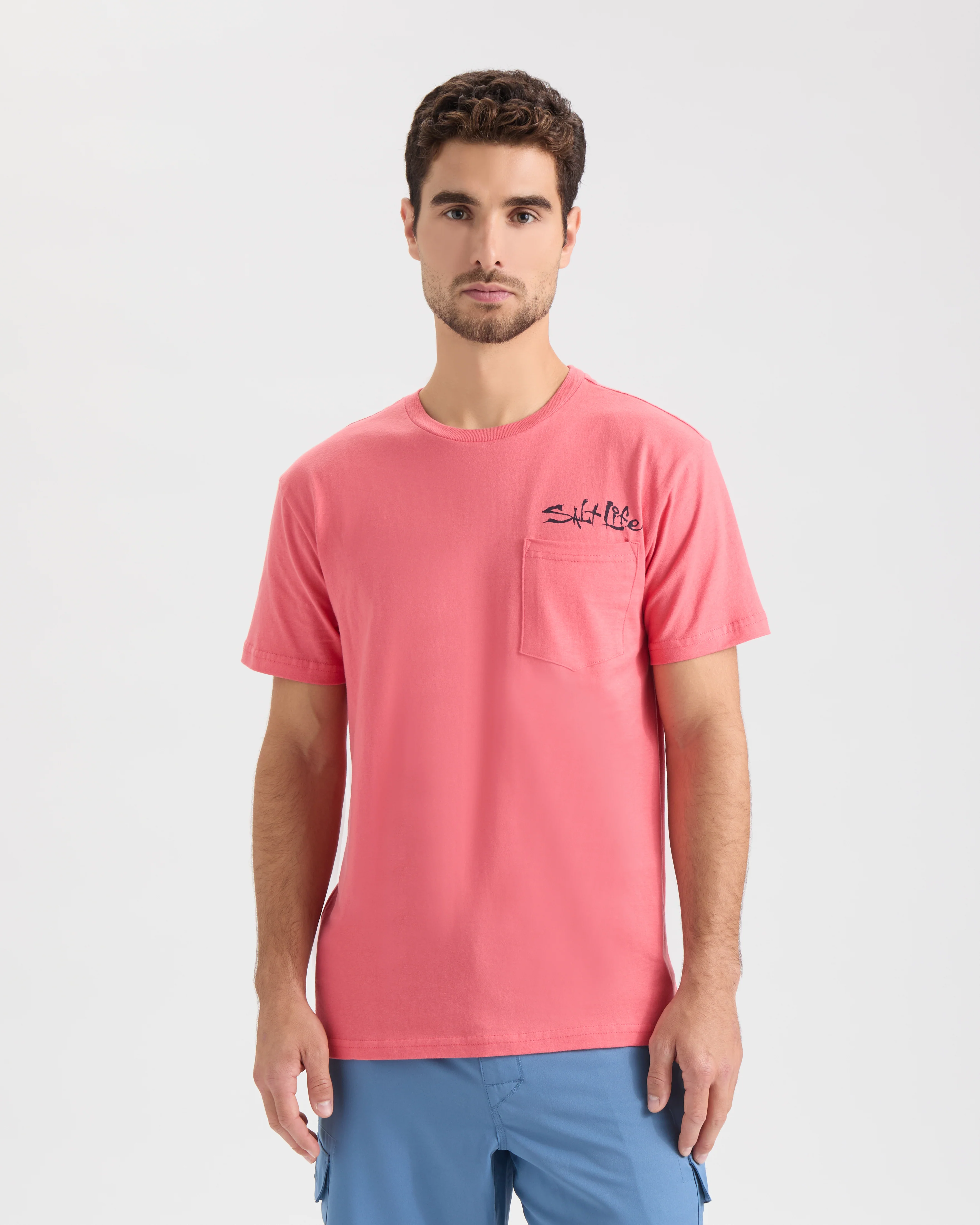 Men’s One Cast At A Time Short Sleeve Tee - Image 2