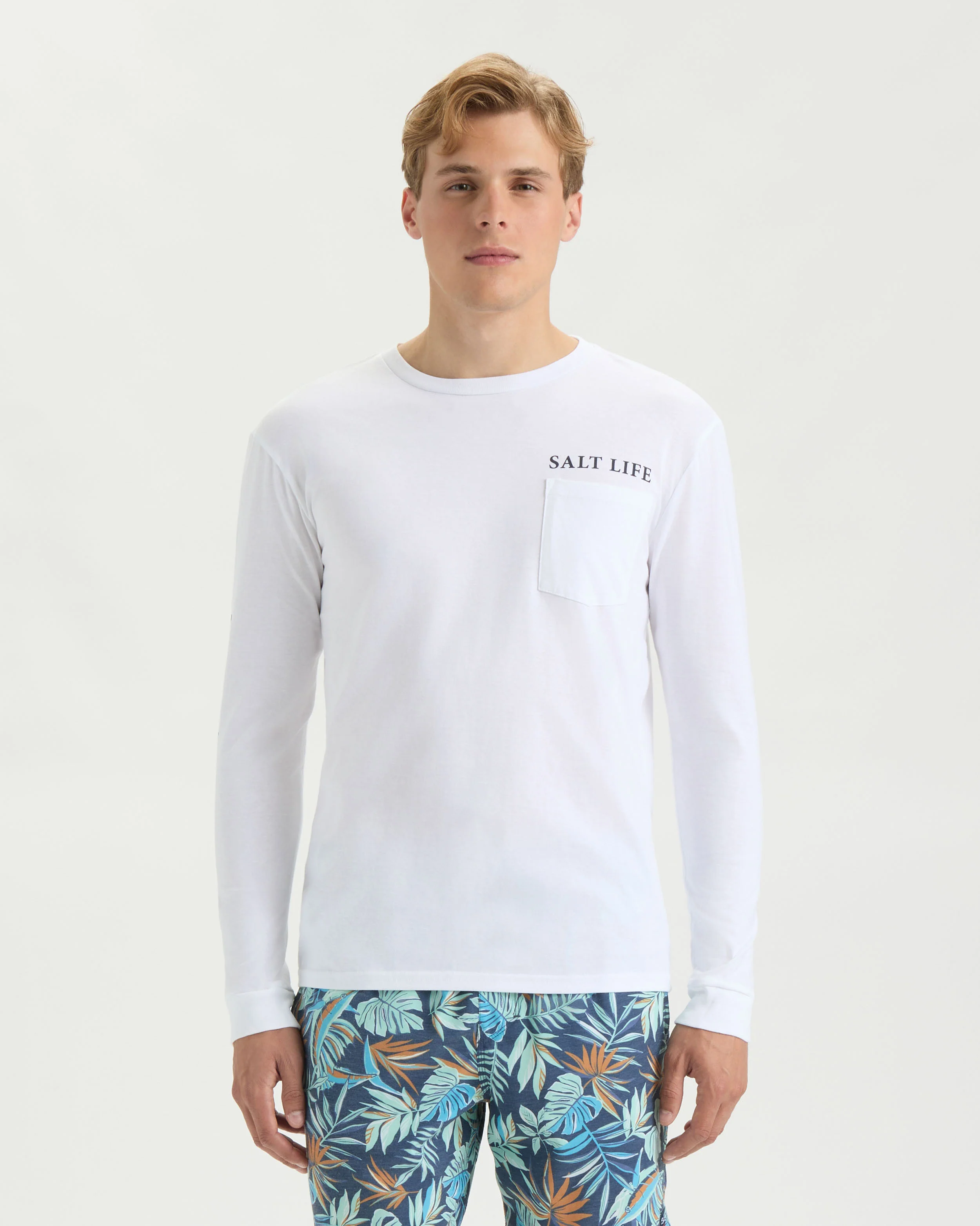 Men’s Painted Mahi Long Sleeve Shirt - Image 2
