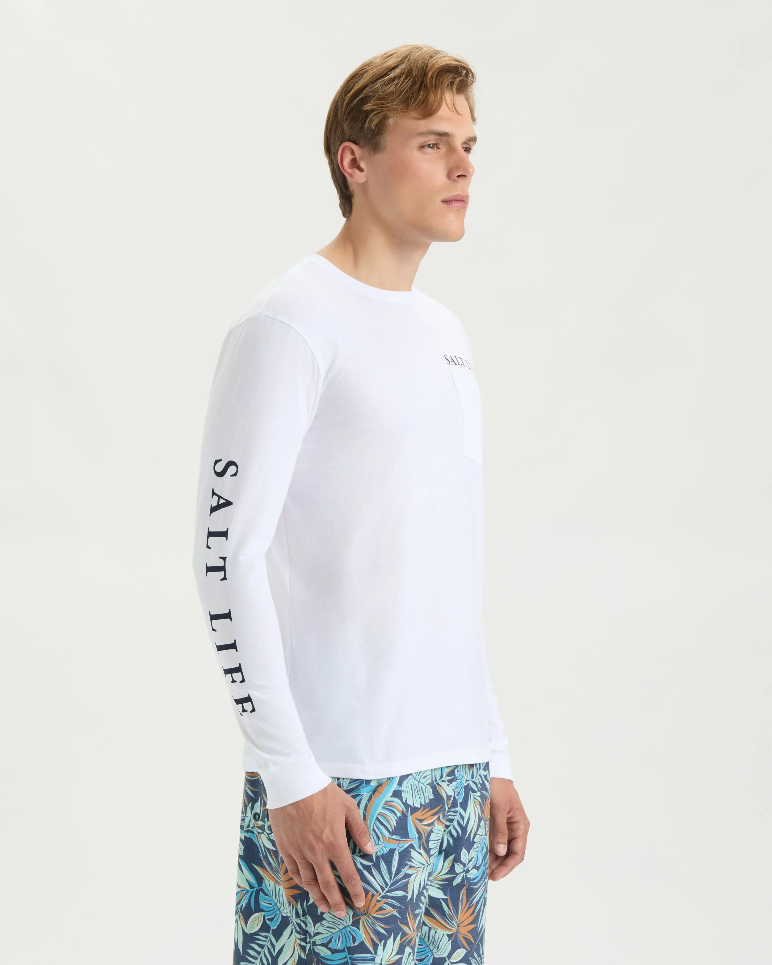 Men’s Painted Mahi Long Sleeve Shirt - Image 3