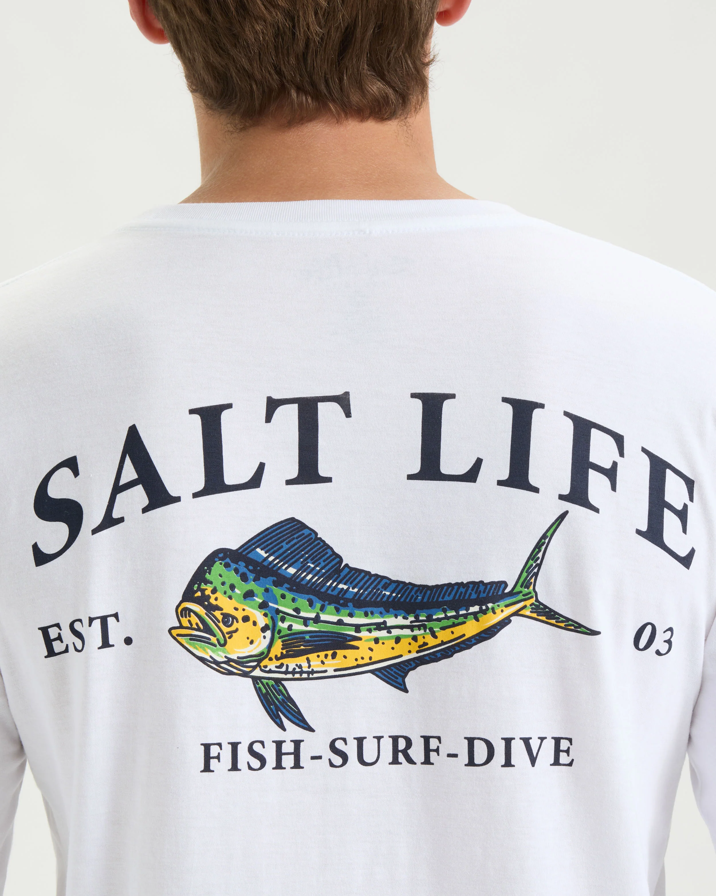 Men’s Painted Mahi Long Sleeve Shirt - Image 5