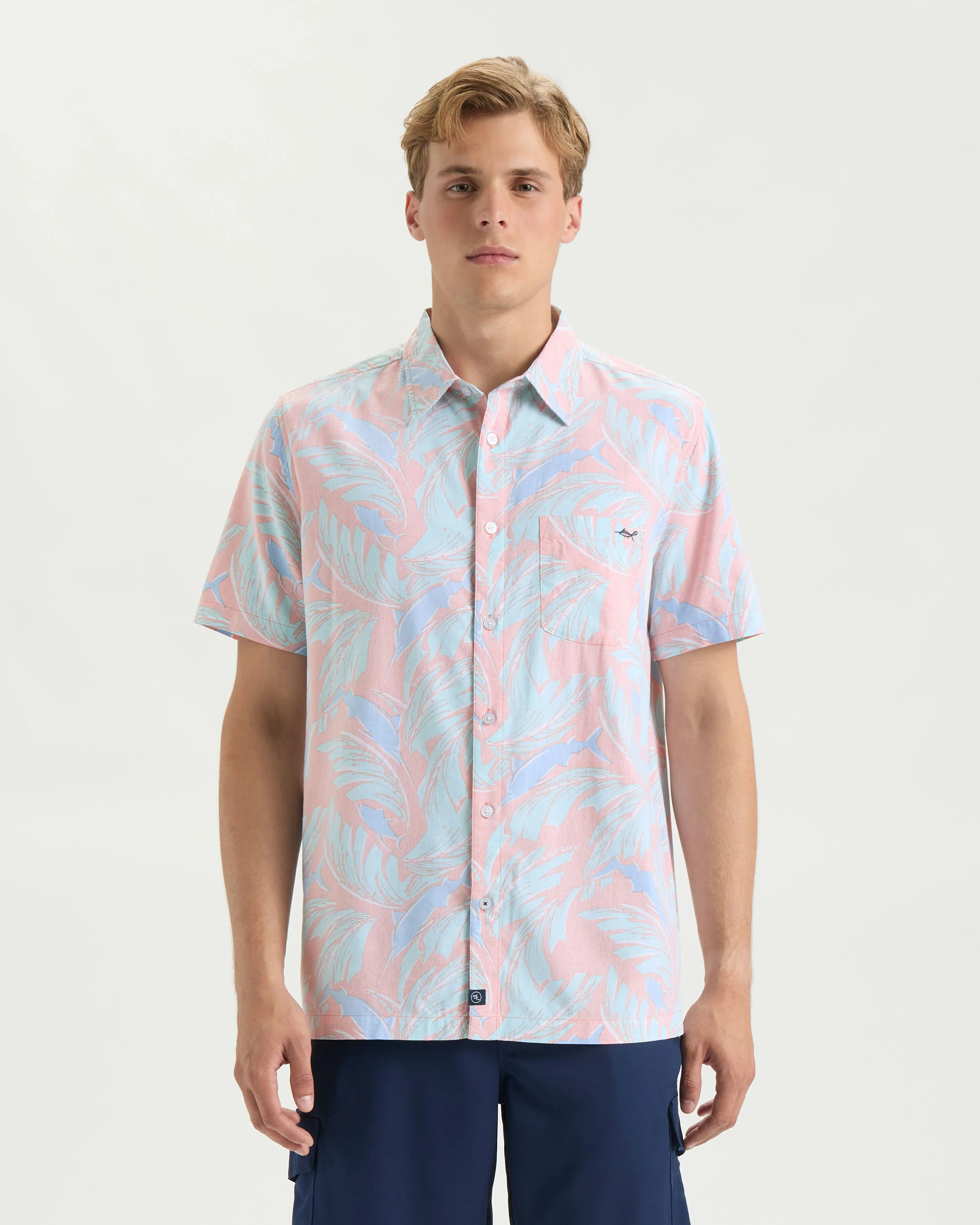 Men’s Palm Promenade Woven Shirt - Image 2