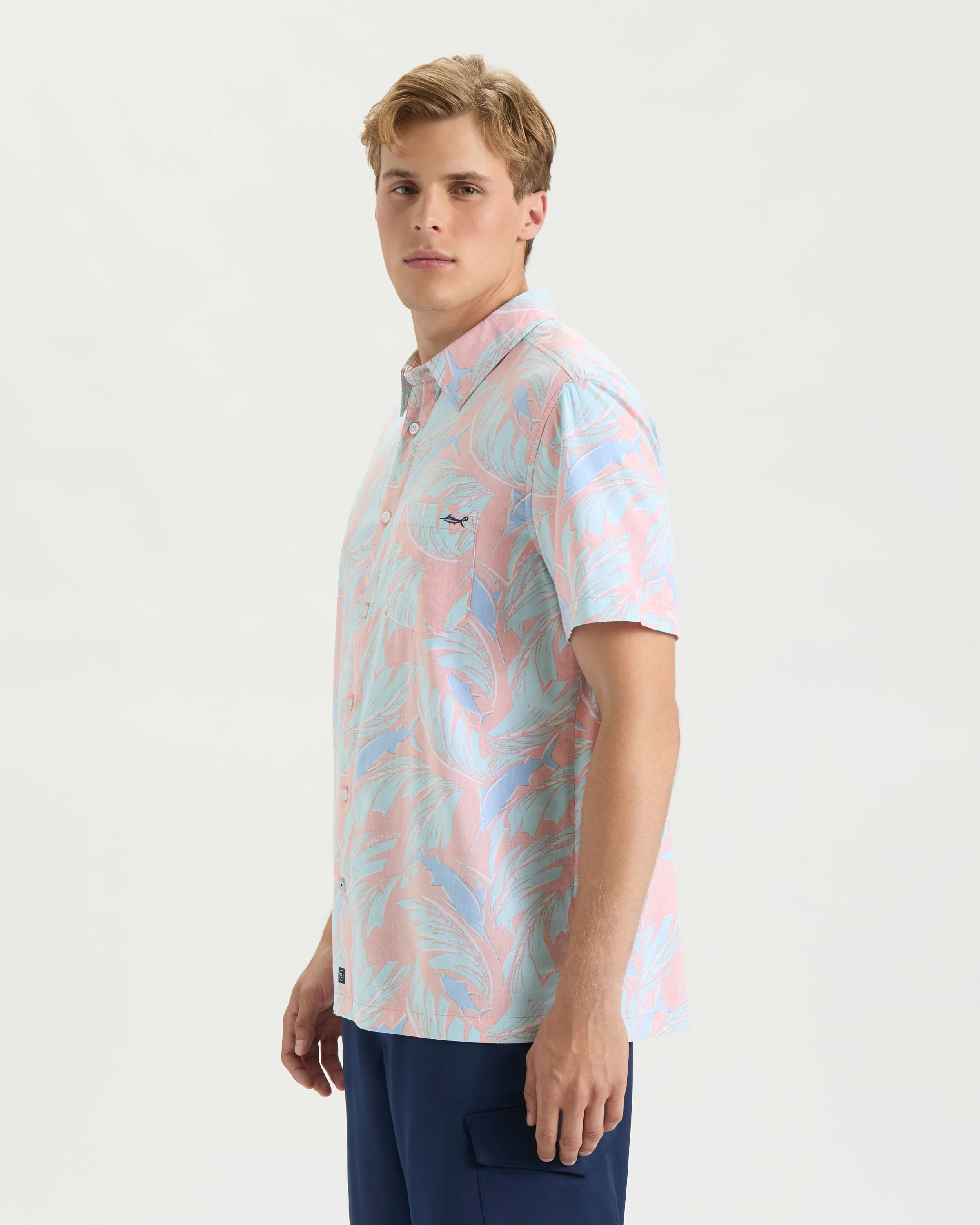 Men’s Palm Promenade Woven Shirt - Image 3