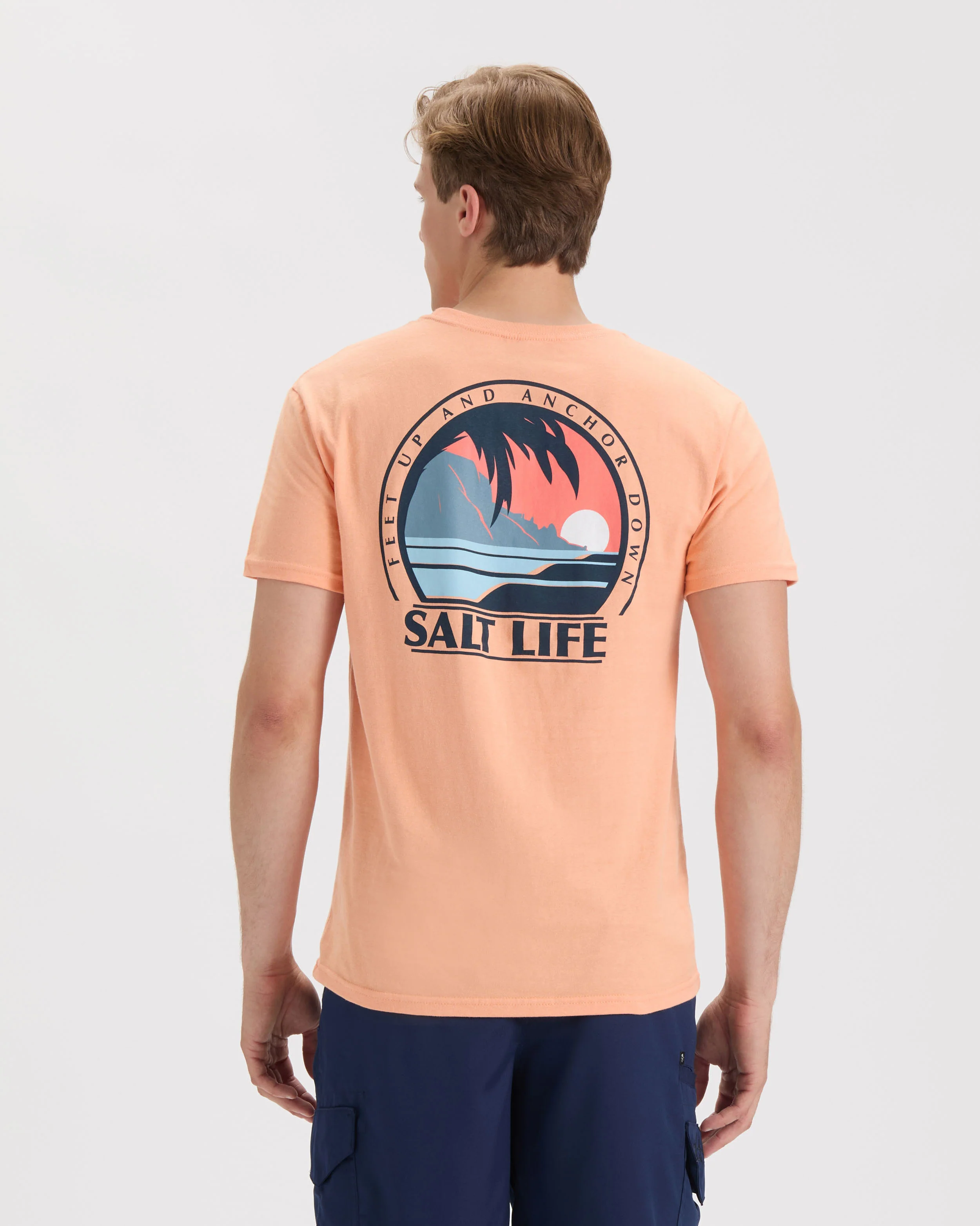 Men’s Palm Sunset Short Sleeve Tee - Image 4