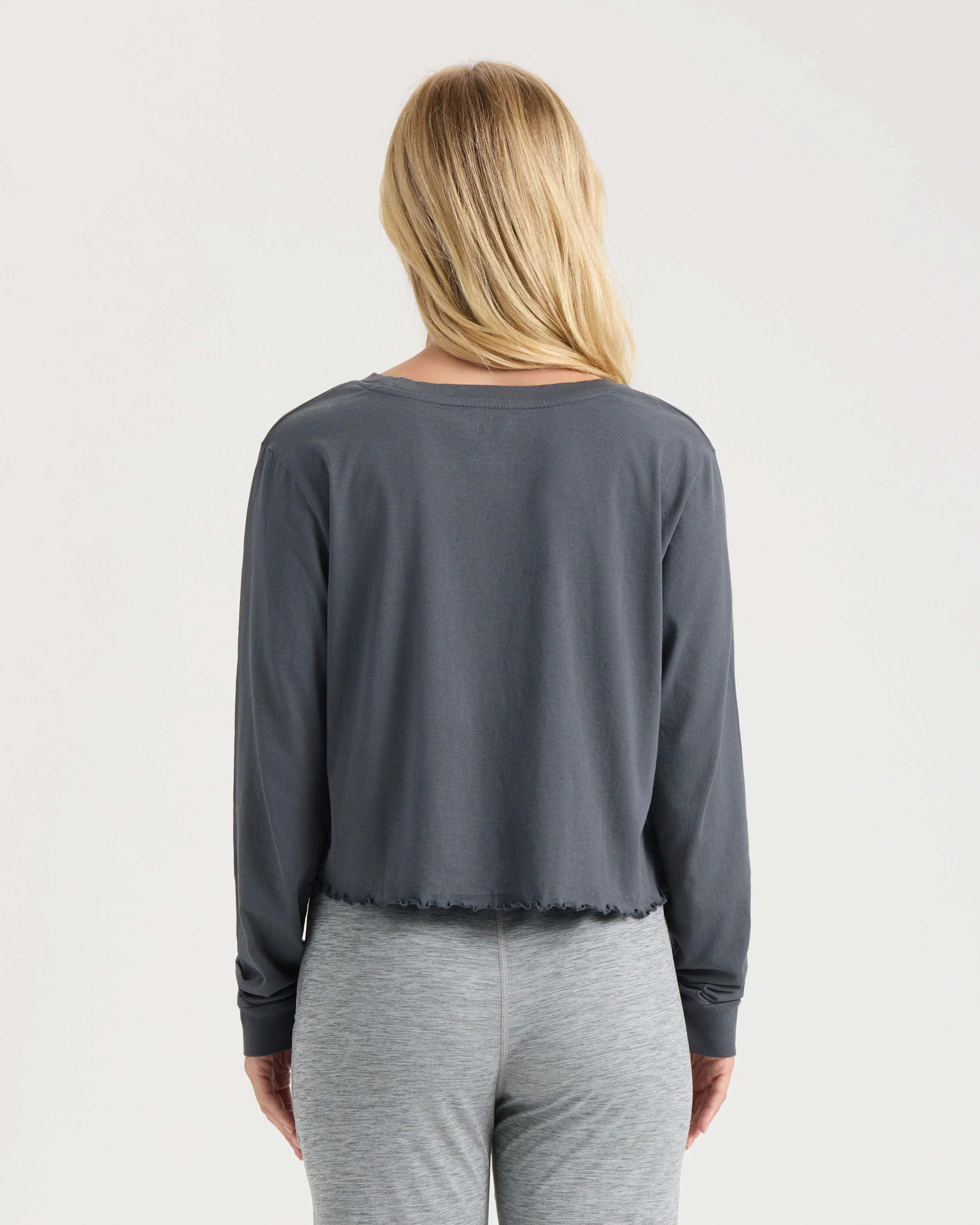 Women's Paradise Bound Cropped Long Sleeve Shirt - Image 4