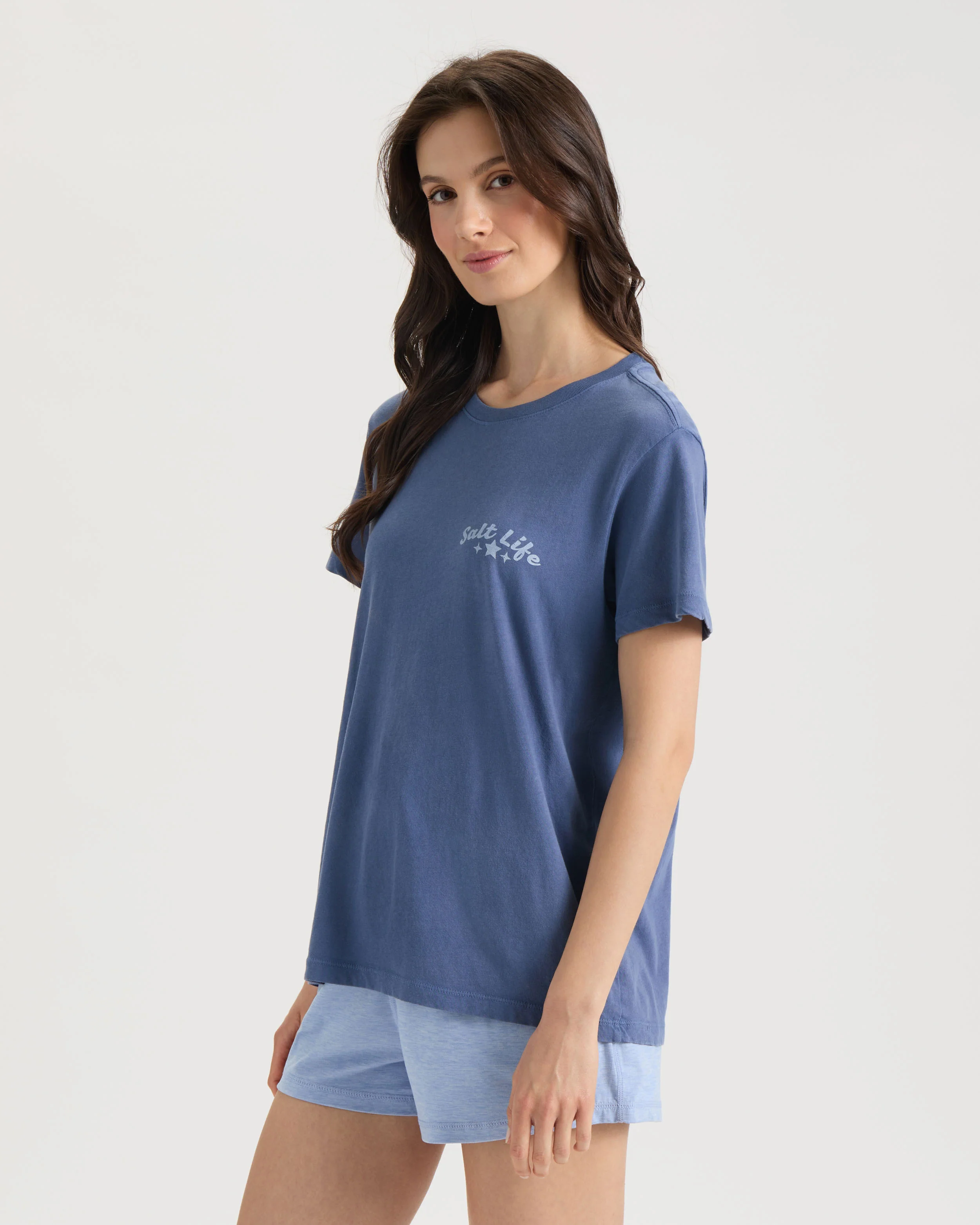 Women's Red White and Wave Short Sleeve Shirt - Image 4