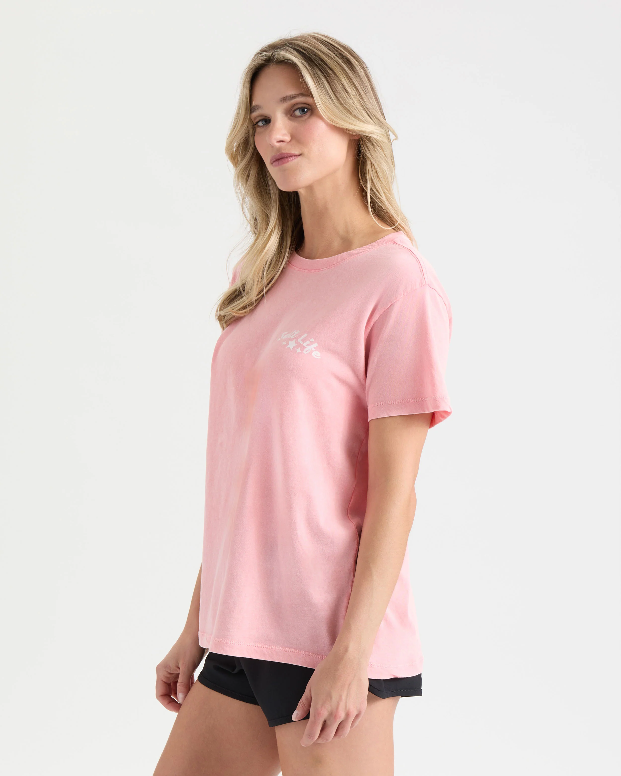 Women's Red White and Wave Short Sleeve Shirt - Image 3