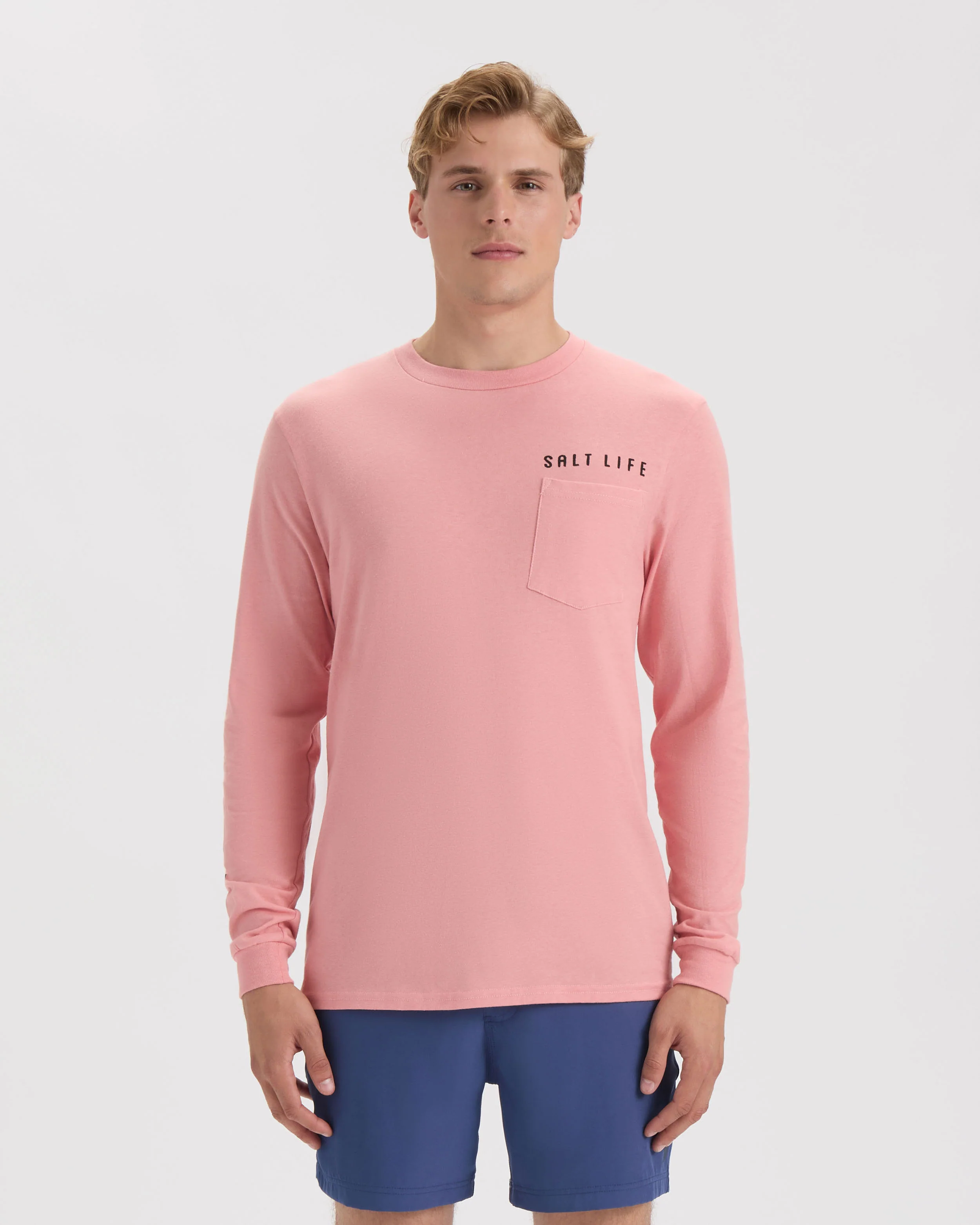 Men's Redfish and Stripes Long Sleeve Shirt - Image 2