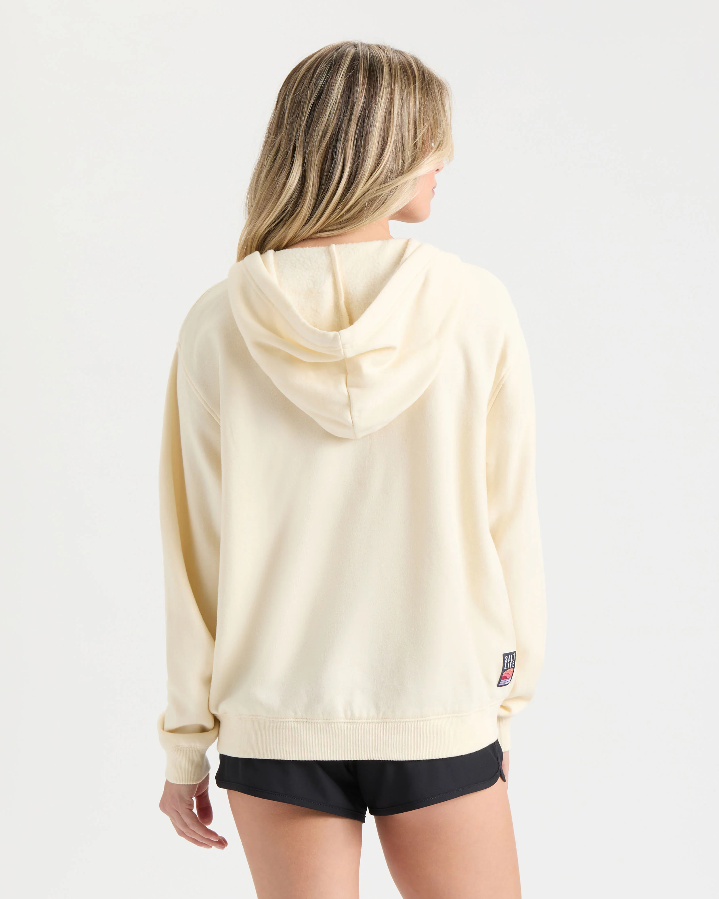 Women's Saltsation Ocean Washed Fleece Hoodie - Image 4