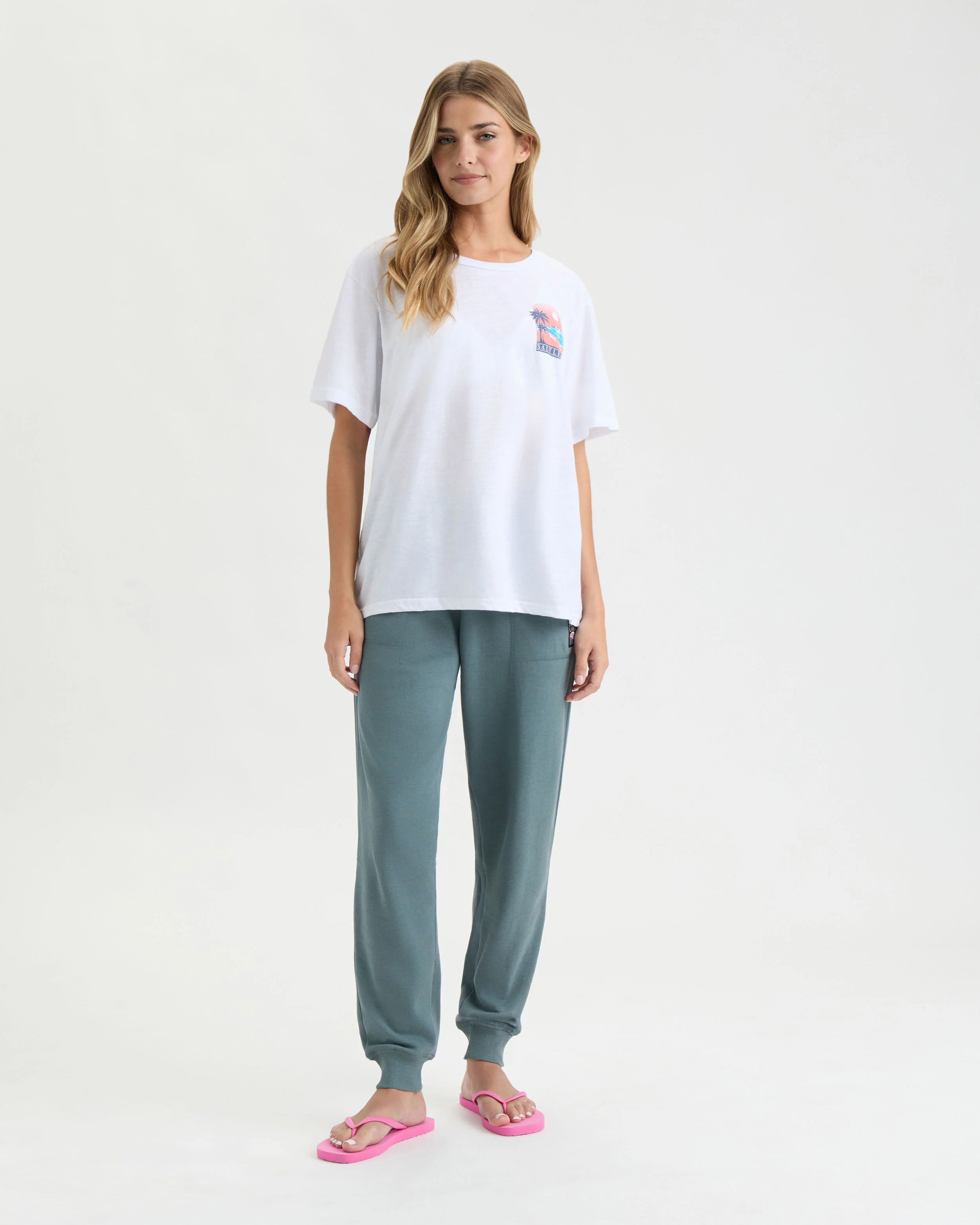 Women's Saltsations Ocean Washed Fleece Joggers - Image 3