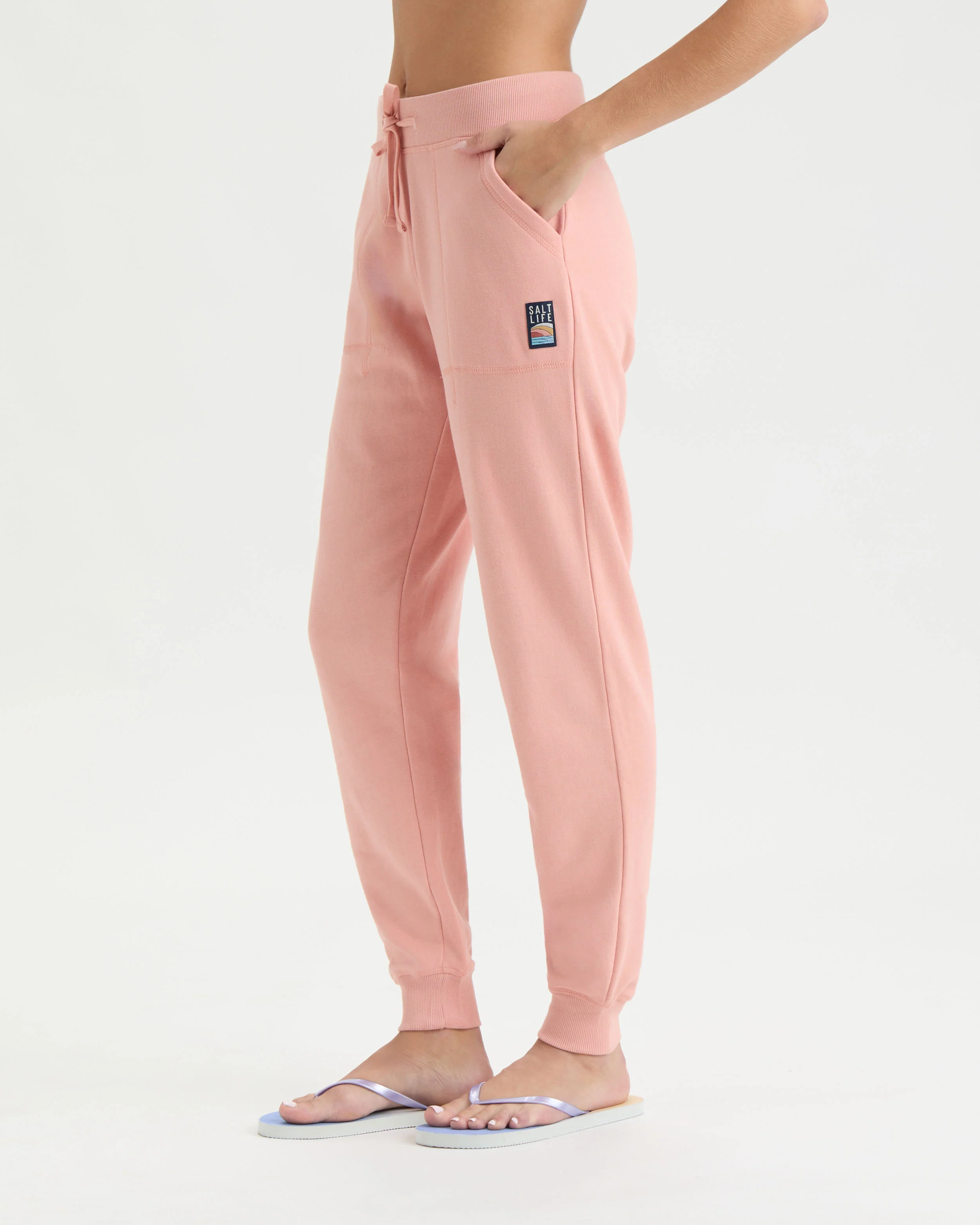 Women's Saltsations Ocean Washed Fleece Joggers - Image 5