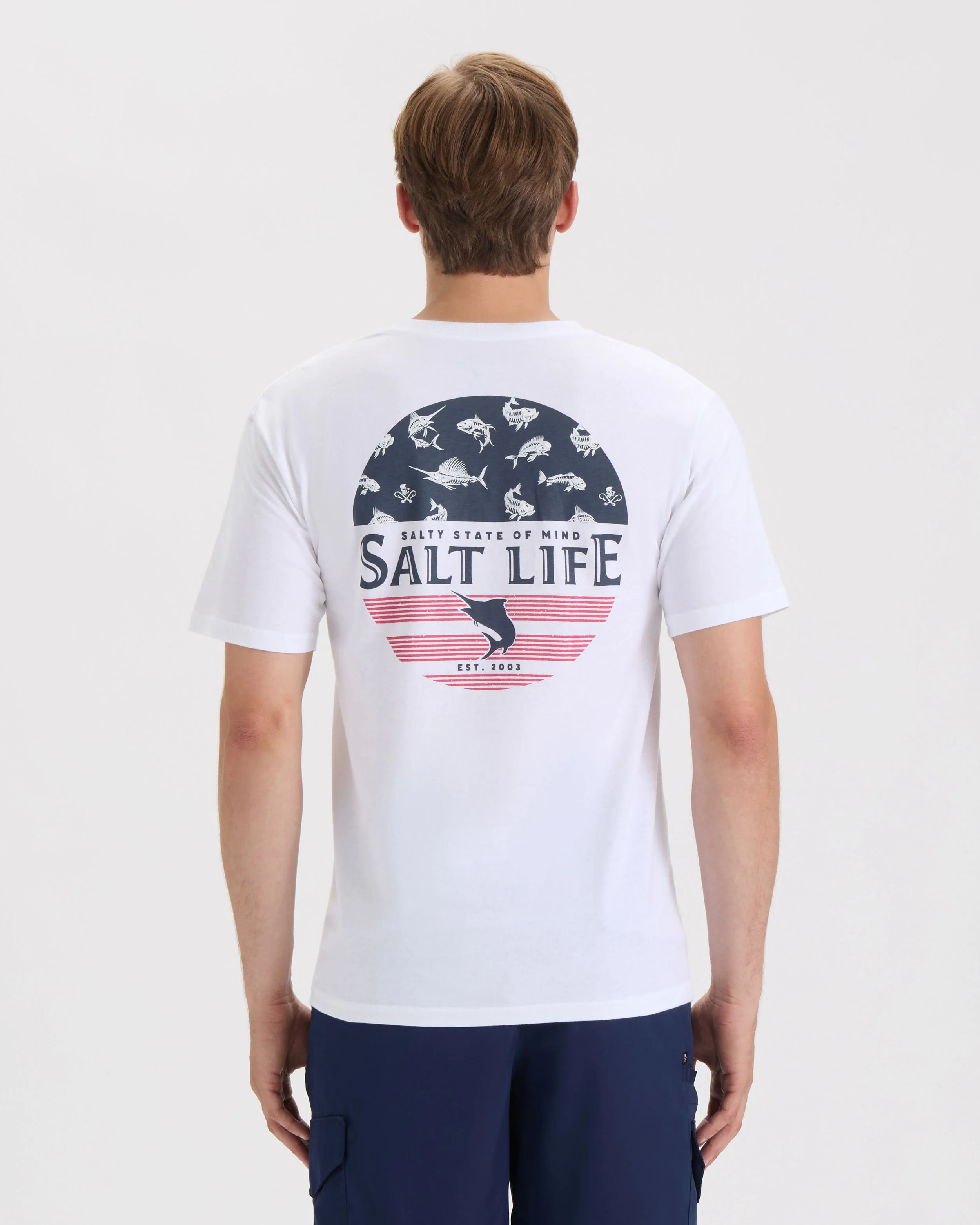 Men's Salty Honor Bones Short Sleeve Tee - Image 4
