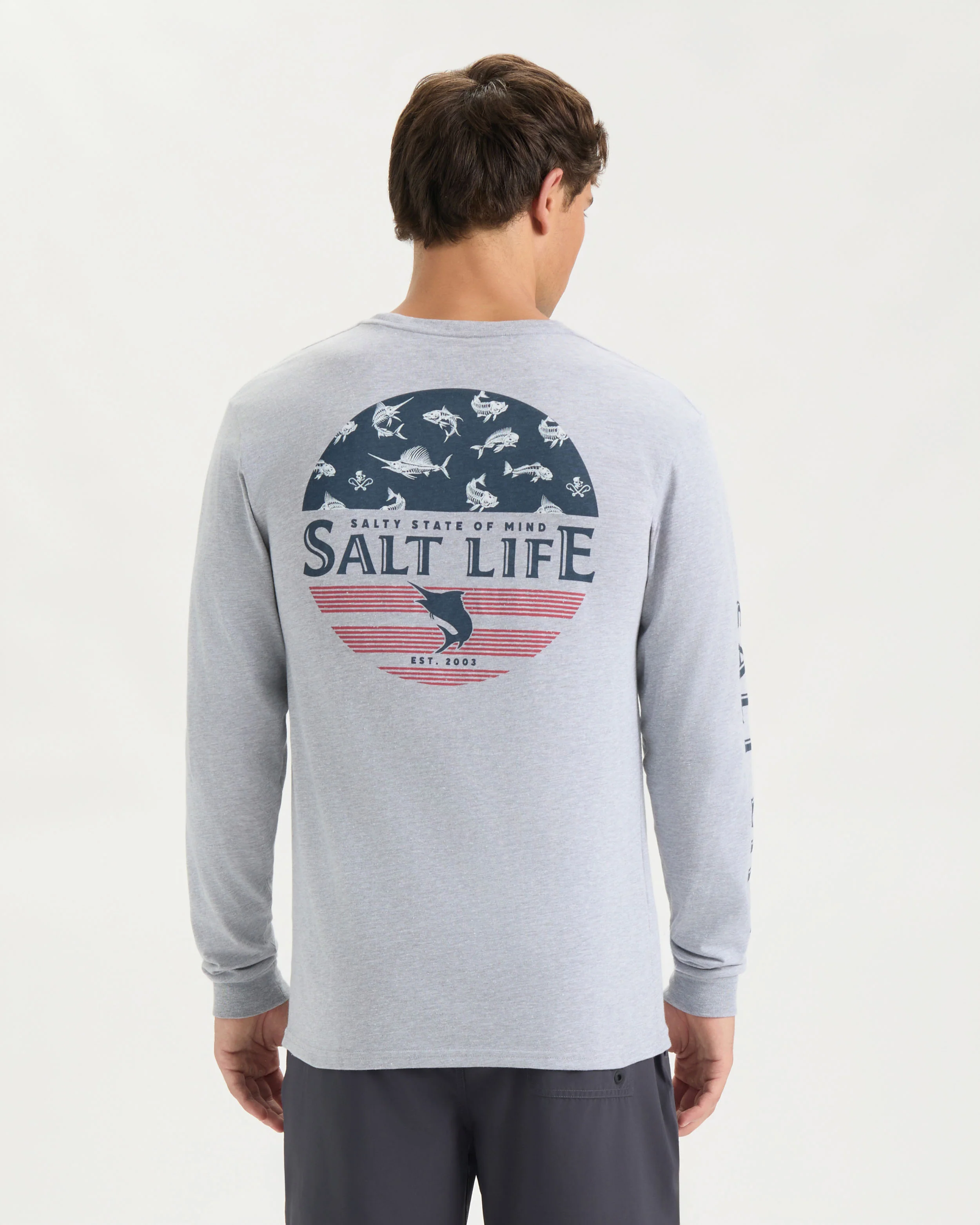 Men's Salty Honor Bones Long Sleeve Shirt - Image 4
