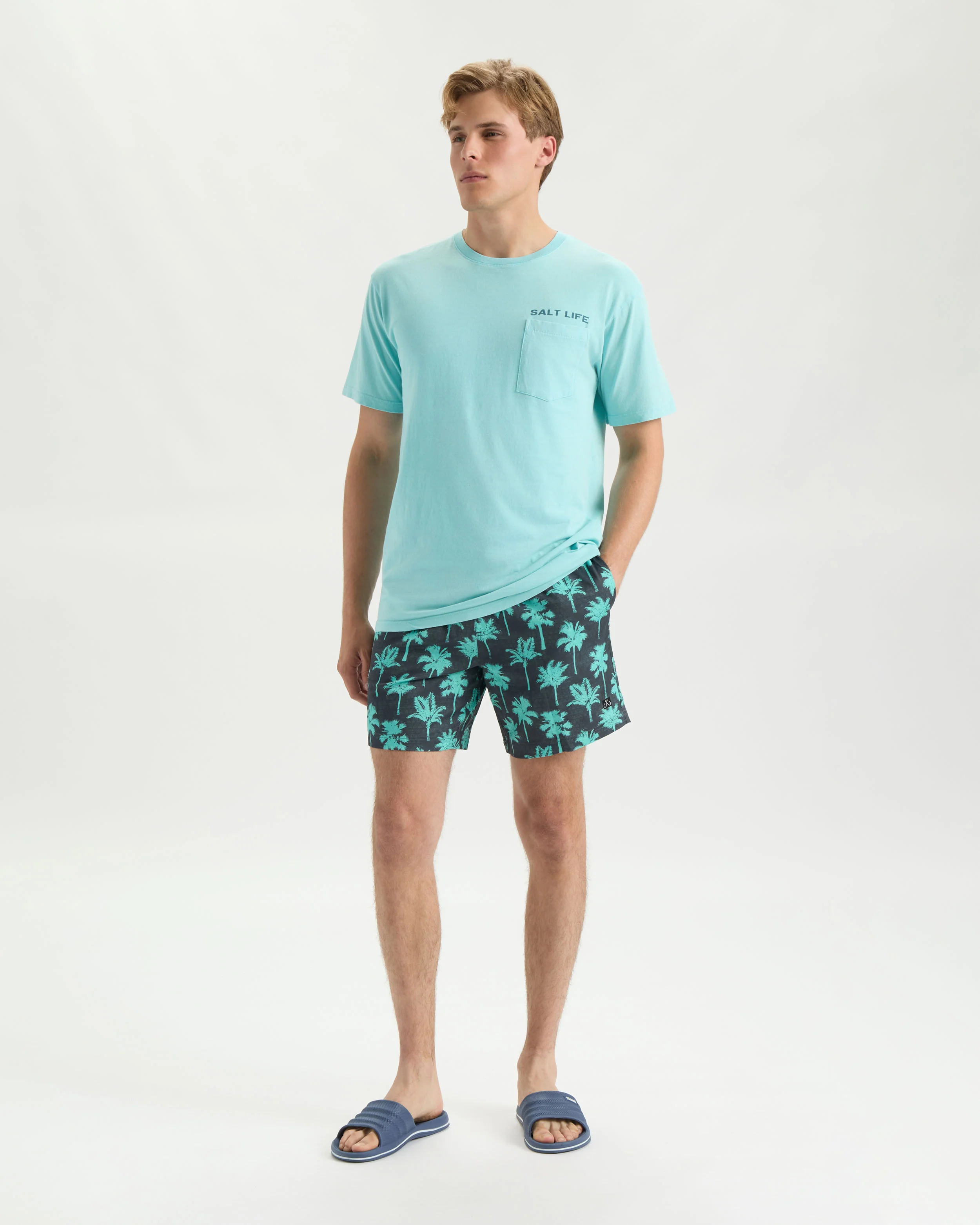 Men’s Salty Lineup Short Sleeve Tee - Image 6