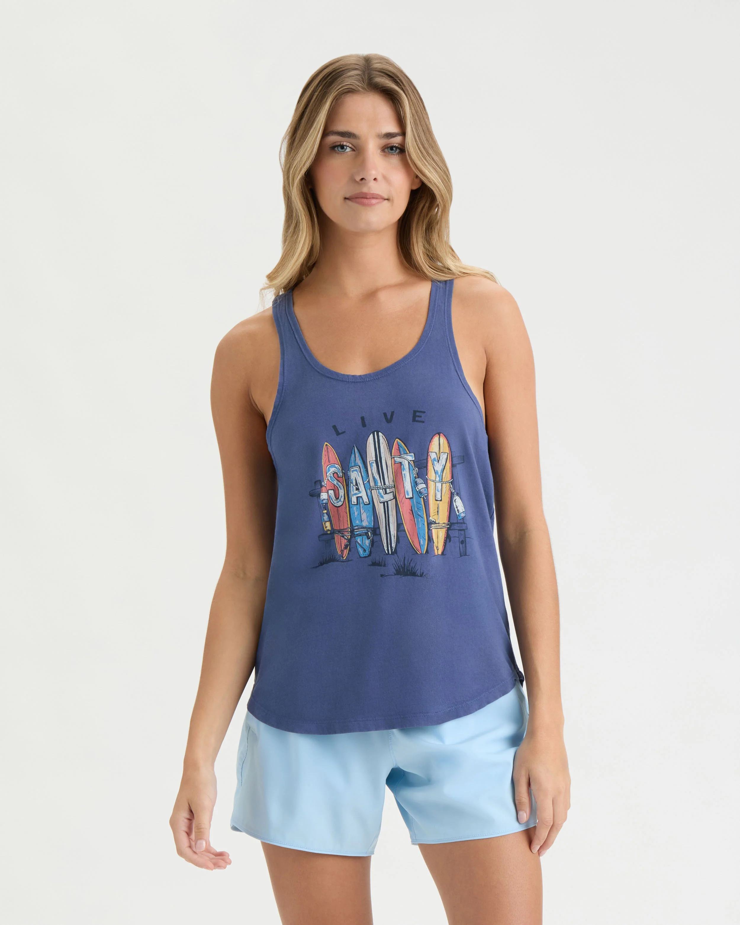 Women’s Salty Lineup Tank Top - Image 3