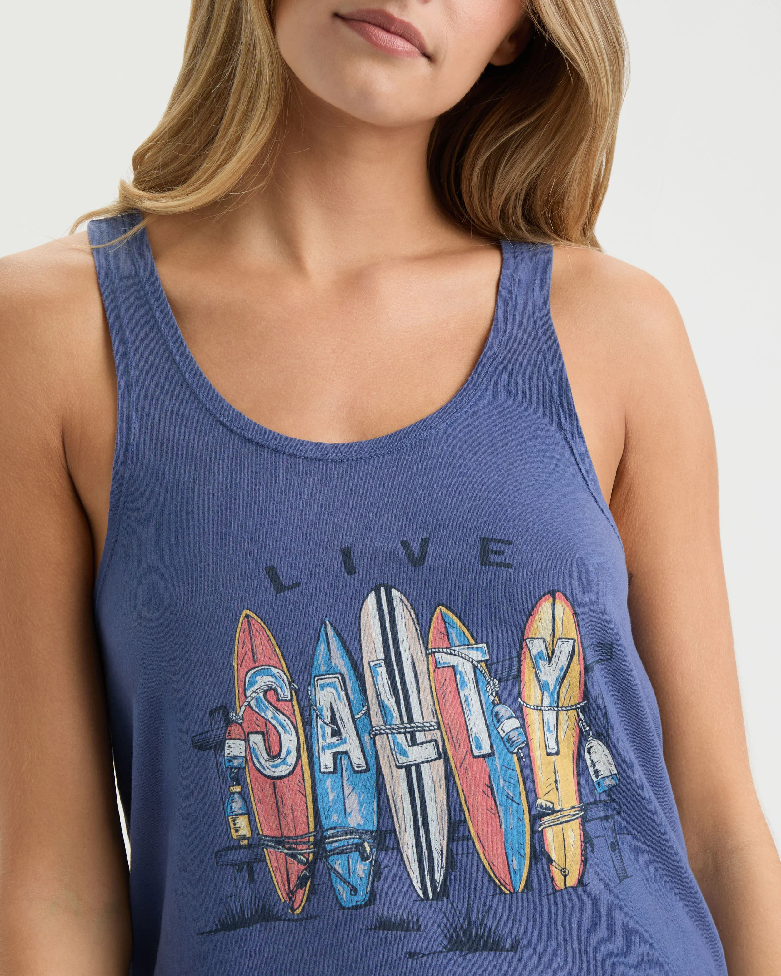 Women’s Salty Lineup Tank Top - Image 6