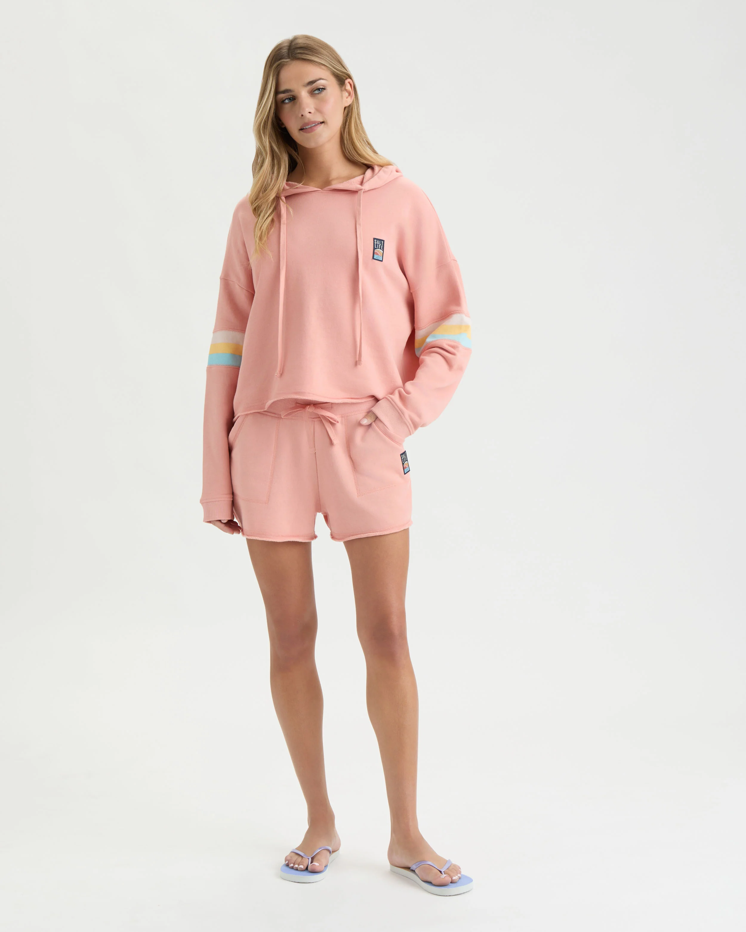 Women’s Salty Sunset Lounge Shorts - Image 3