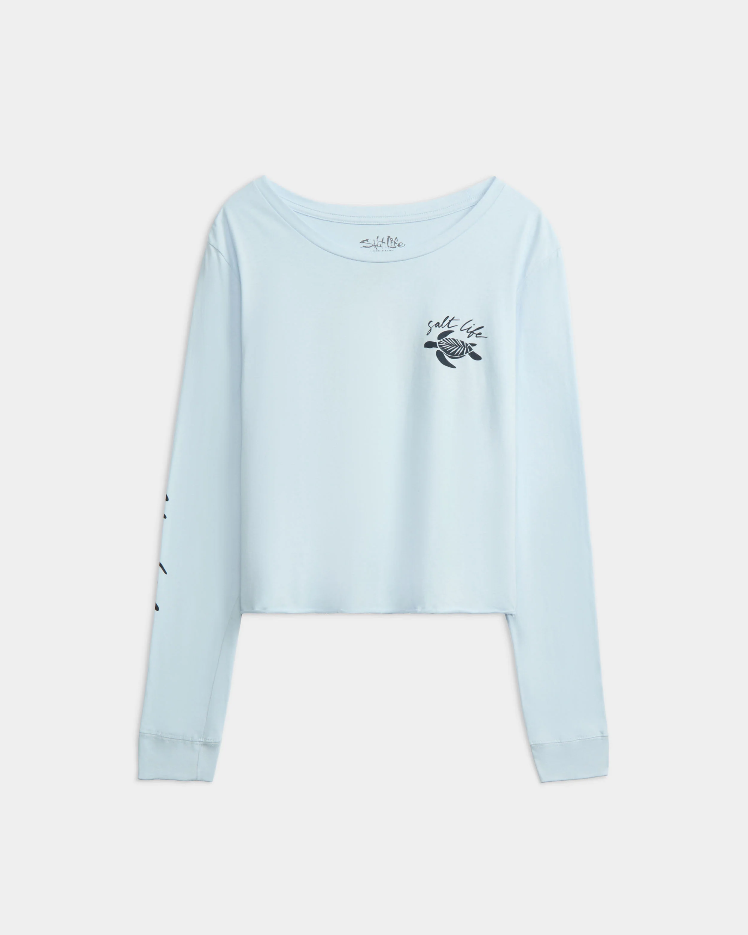 Women’s Sea Cruiser Cropped Long Sleeve Shirt - Image 2