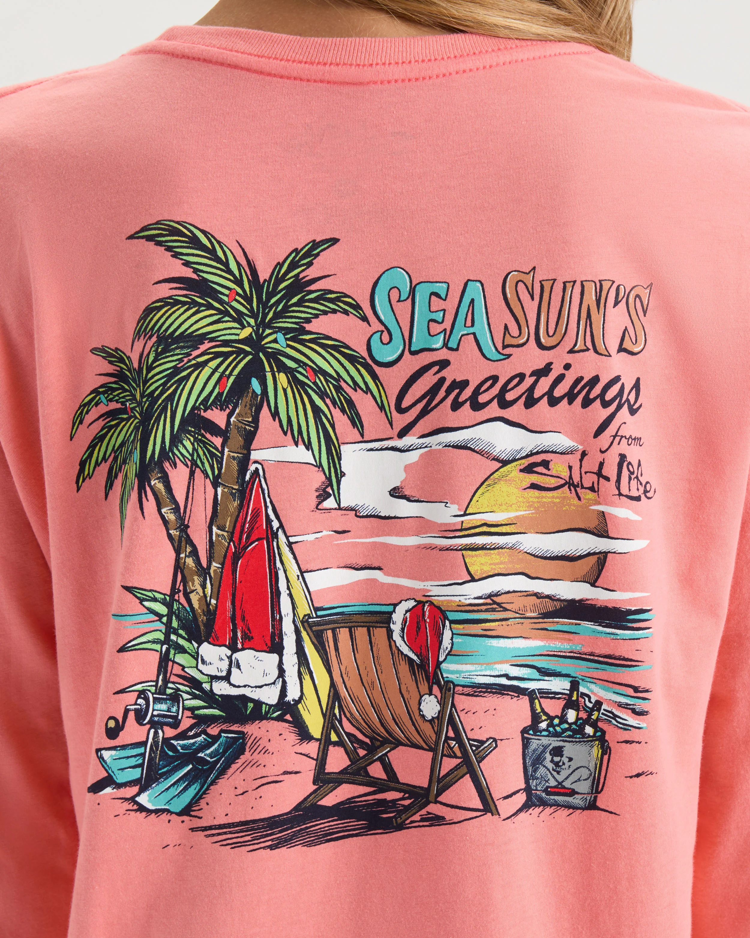 Women’s Sea Suns Greetings Long Sleeve Shirt - Image 6