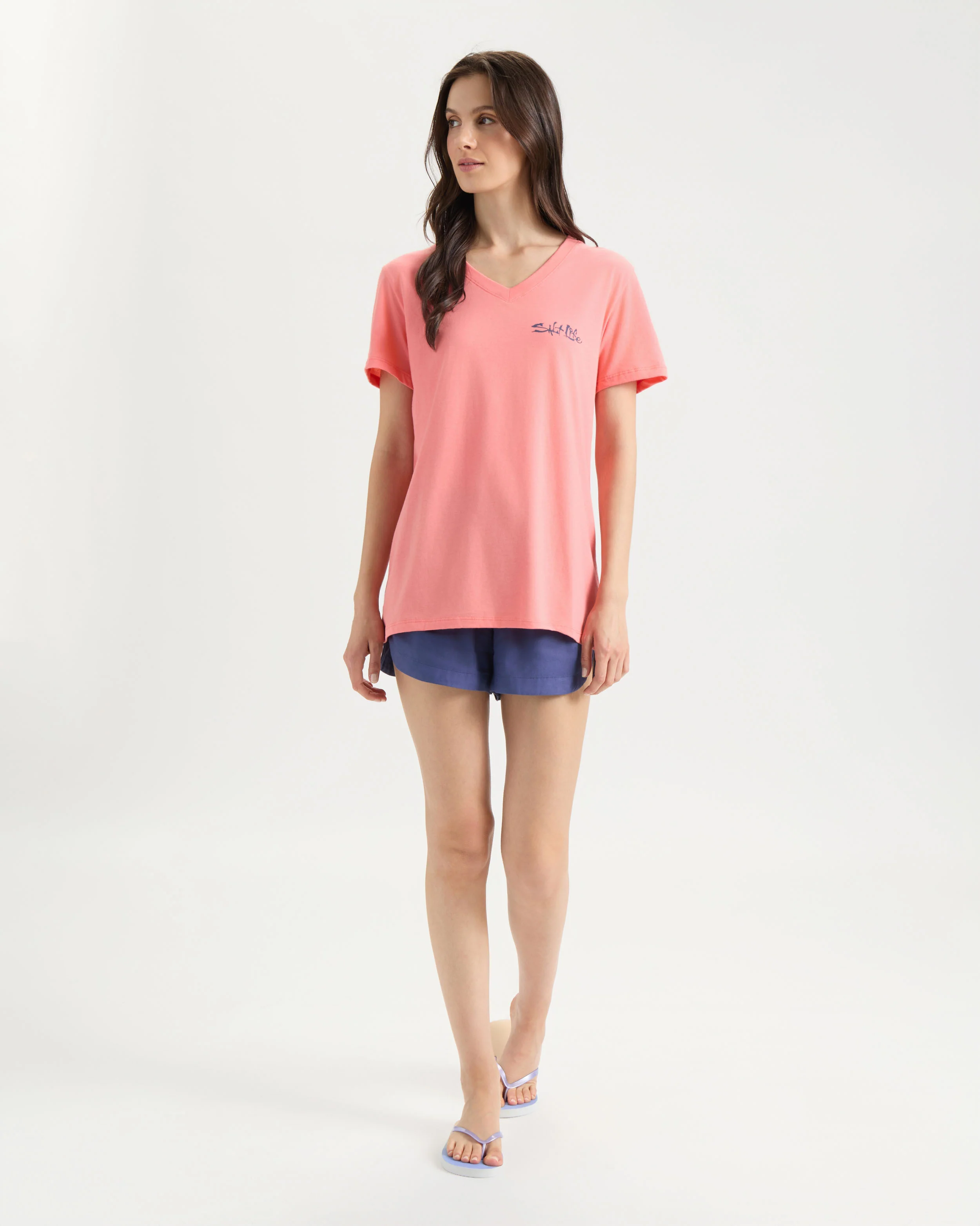 Women's Secret Spot V-Neck Short Sleeve Shirt - Image 6