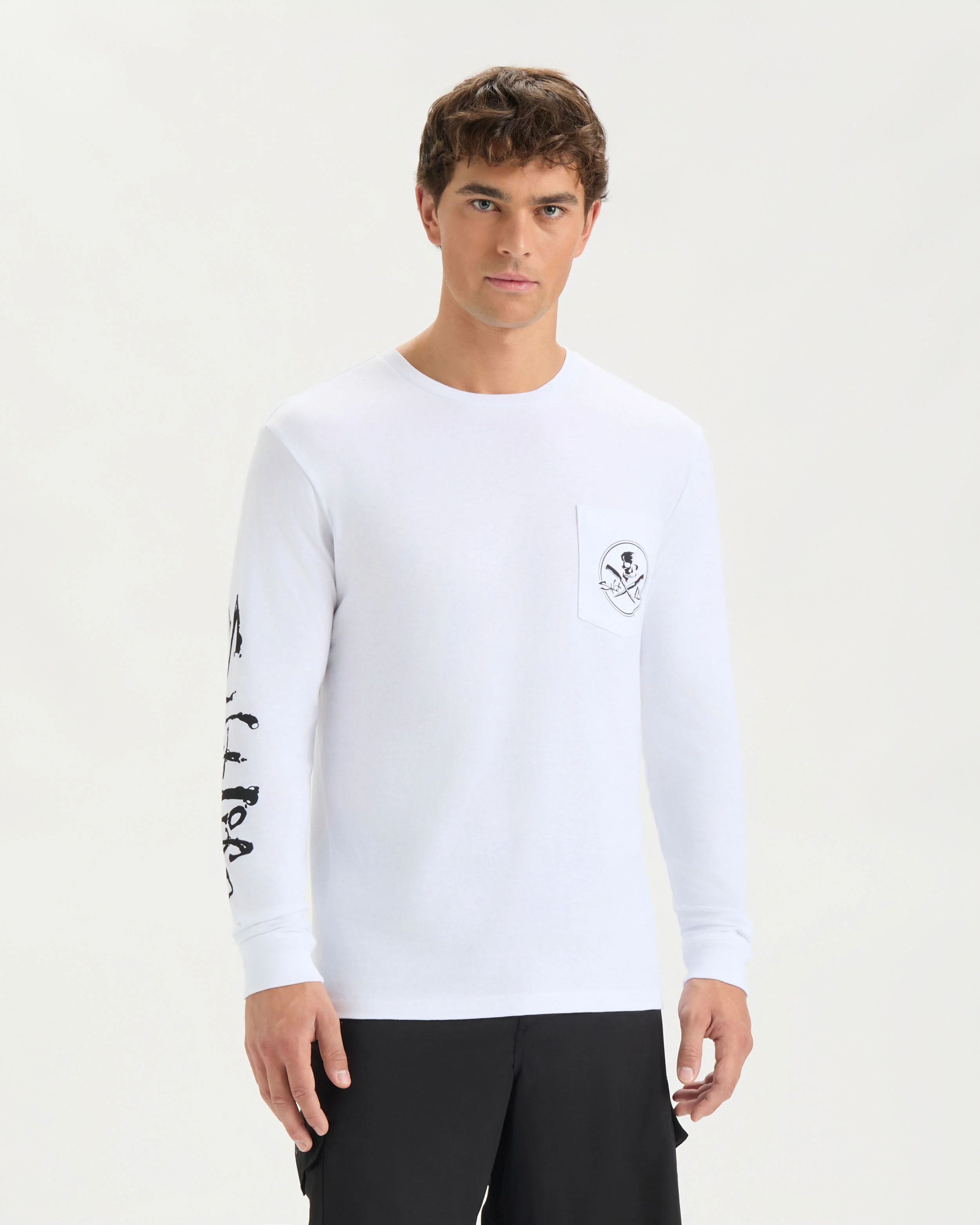 Men’s Skull and Fillet Long Sleeve Shirt - Image 2