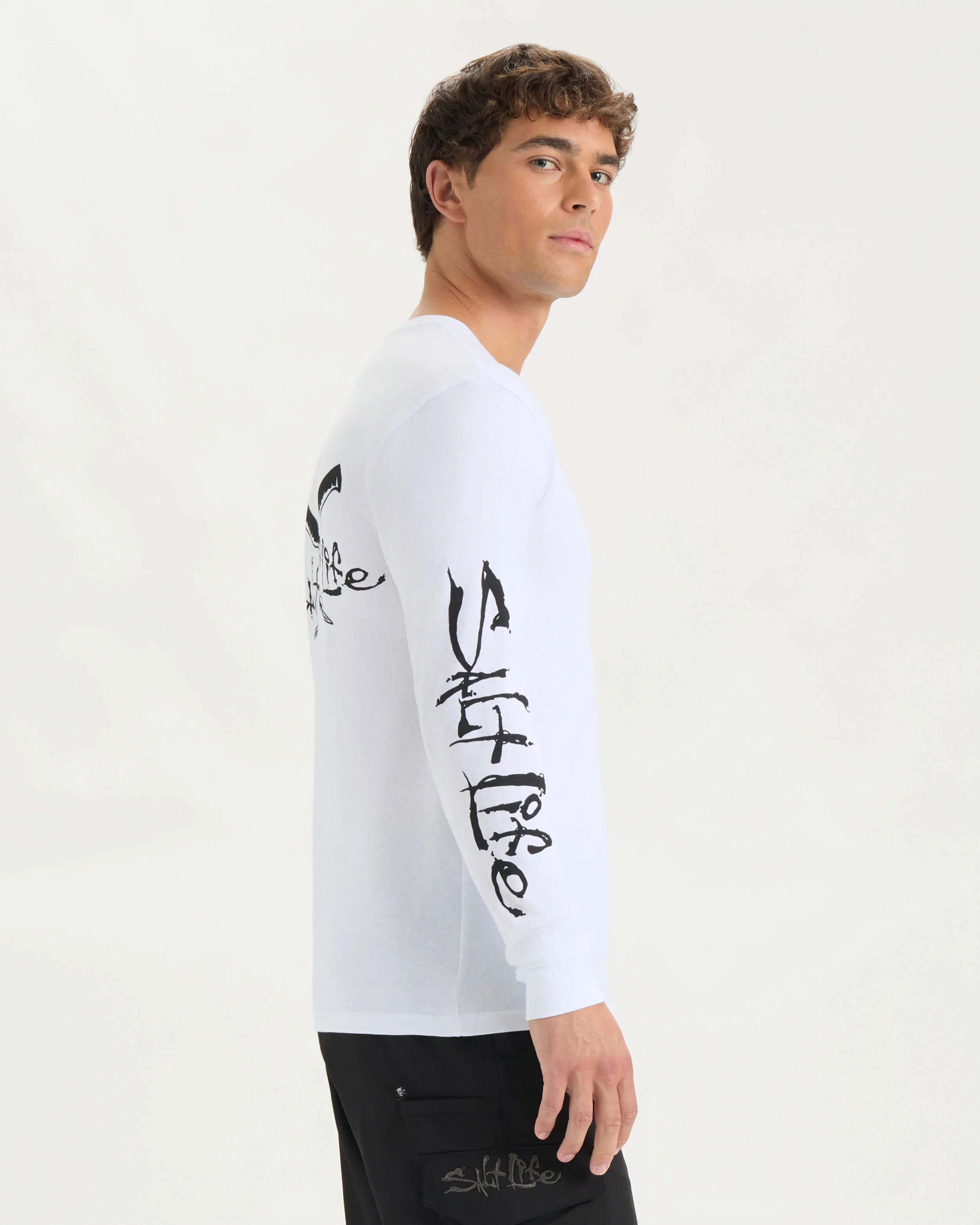 Men’s Skull and Fillet Long Sleeve Shirt - Image 3