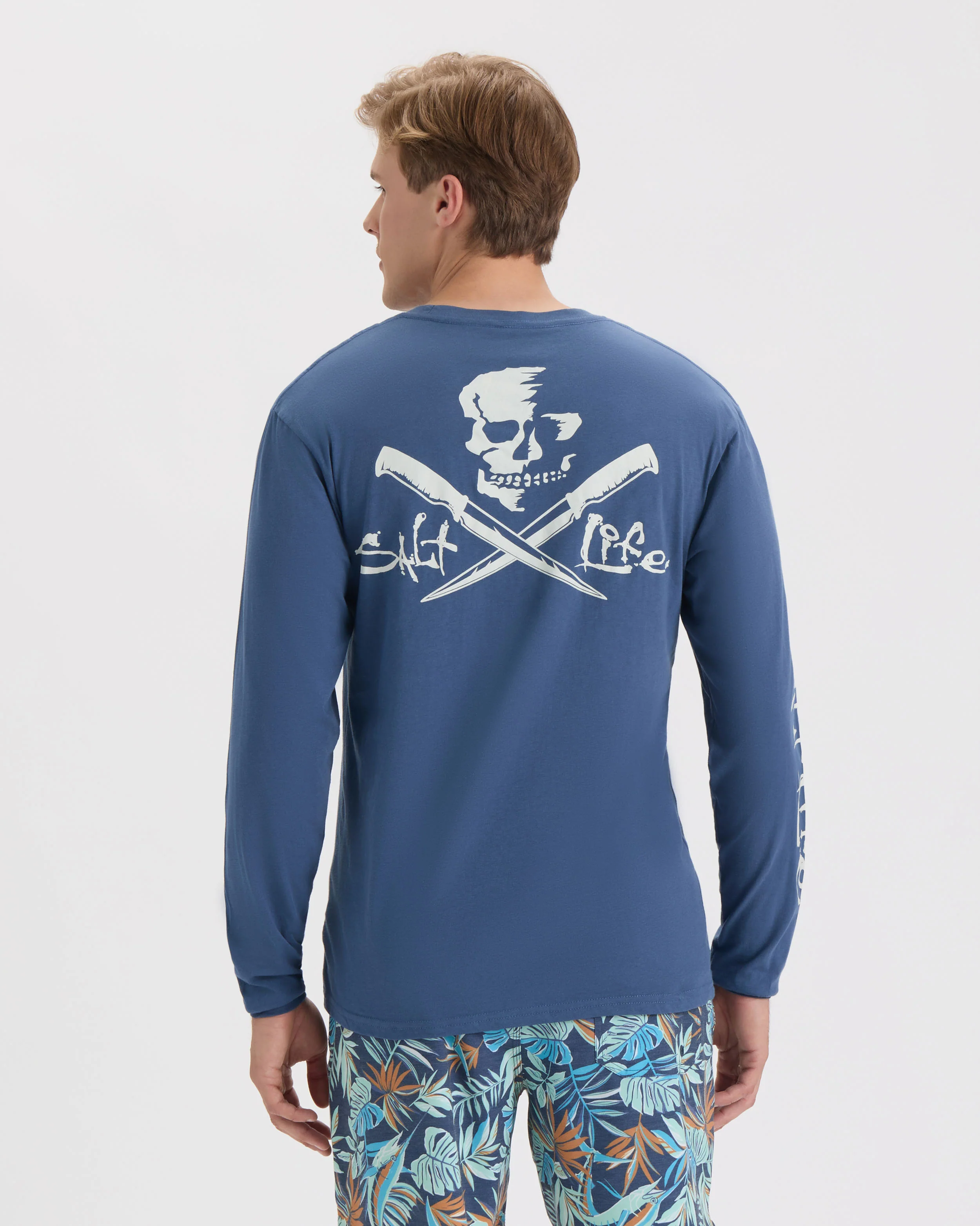 Men’s Skull and Fillet Long Sleeve Shirt - Image 4